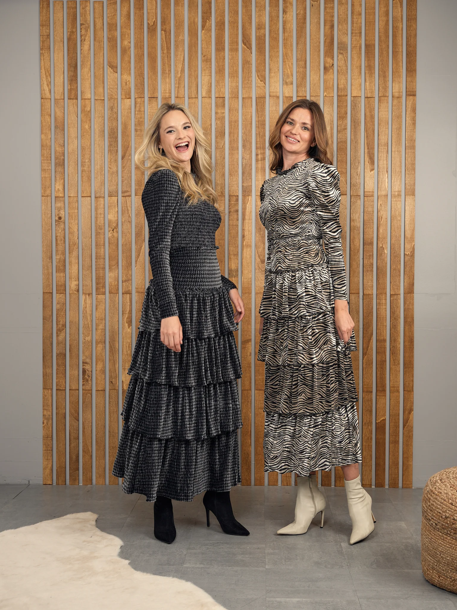 Velour Smocked Layered Skirt - Image 5