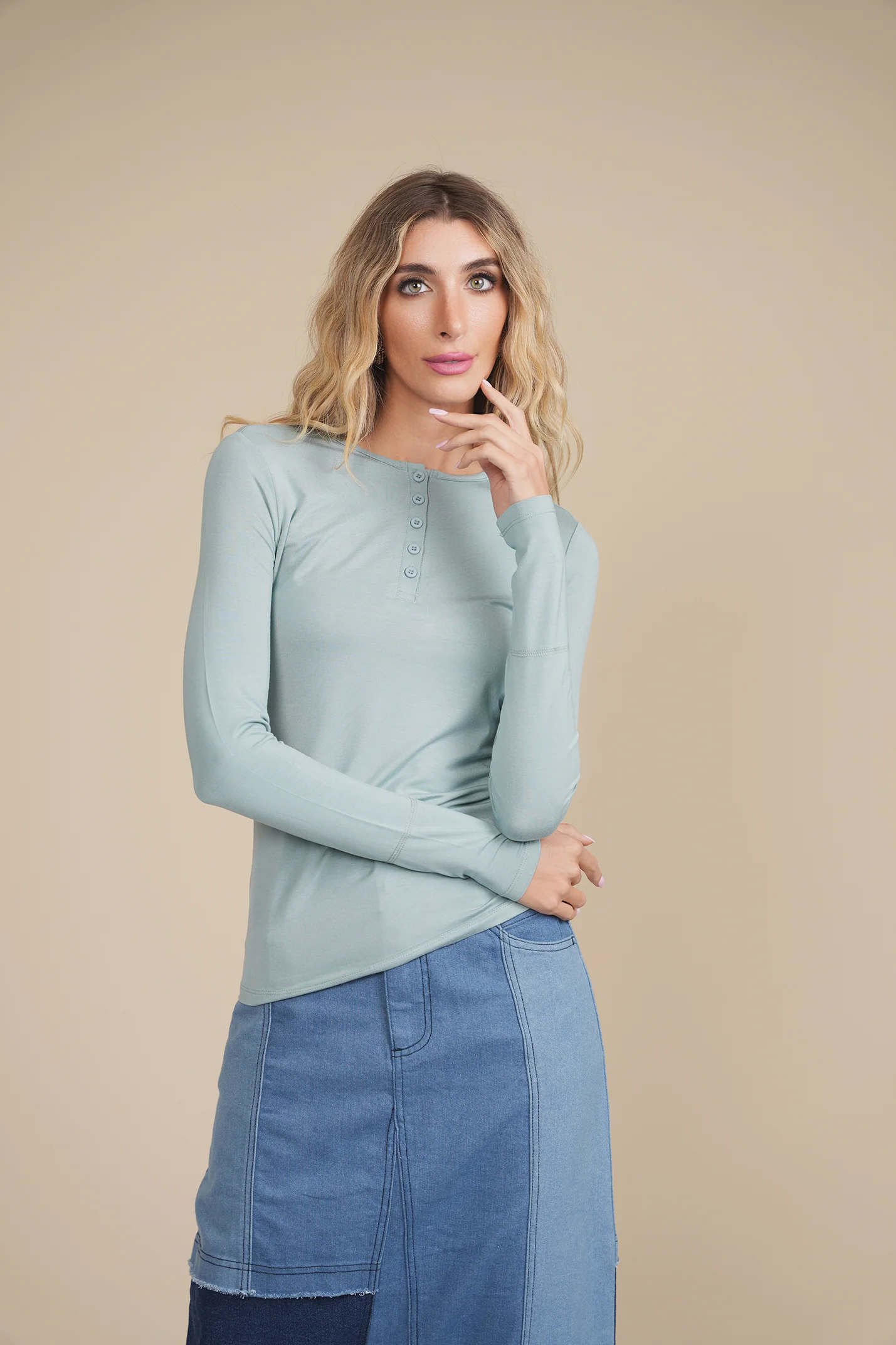 Soft Basic Henley - Image 26