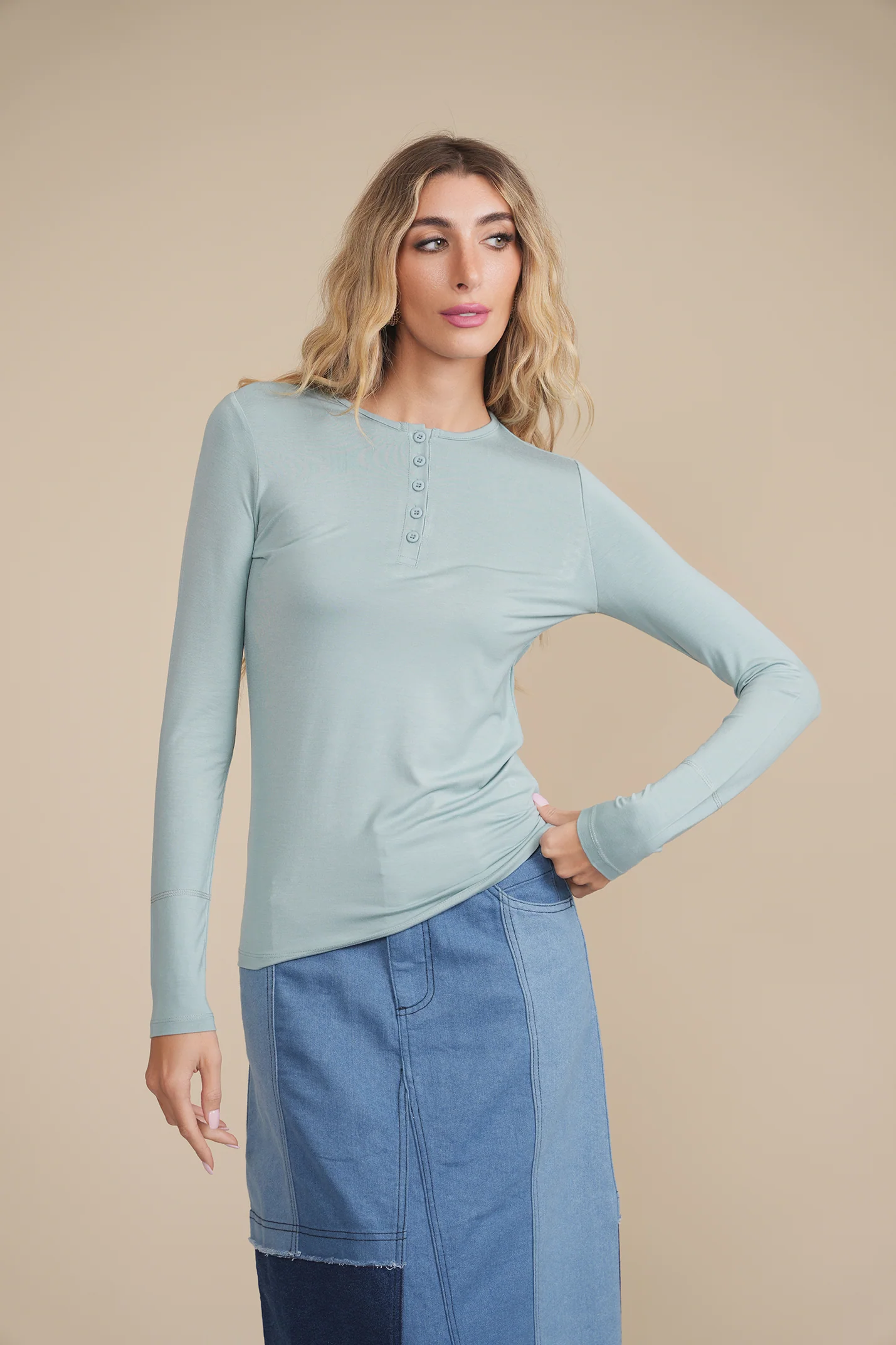 Soft Basic Henley - Image 27