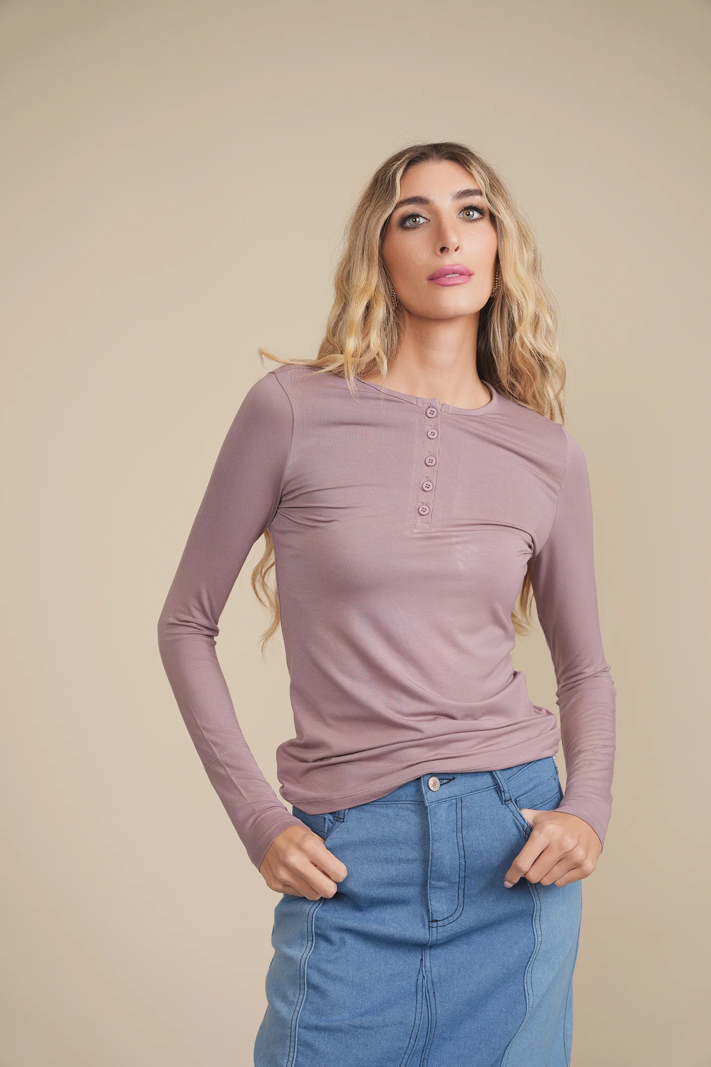 Soft Basic Henley - Image 30