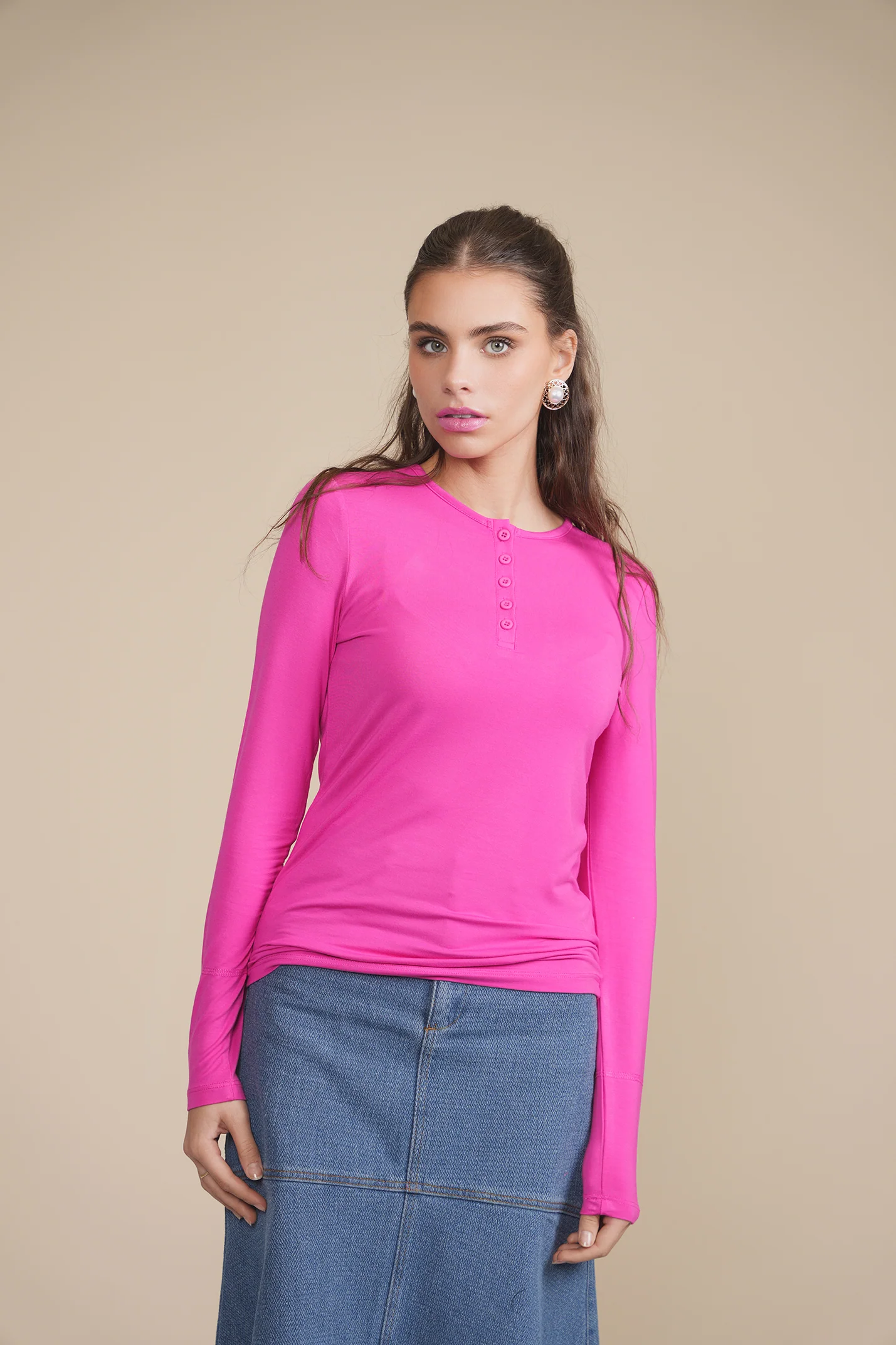 Soft Basic Henley - Image 31
