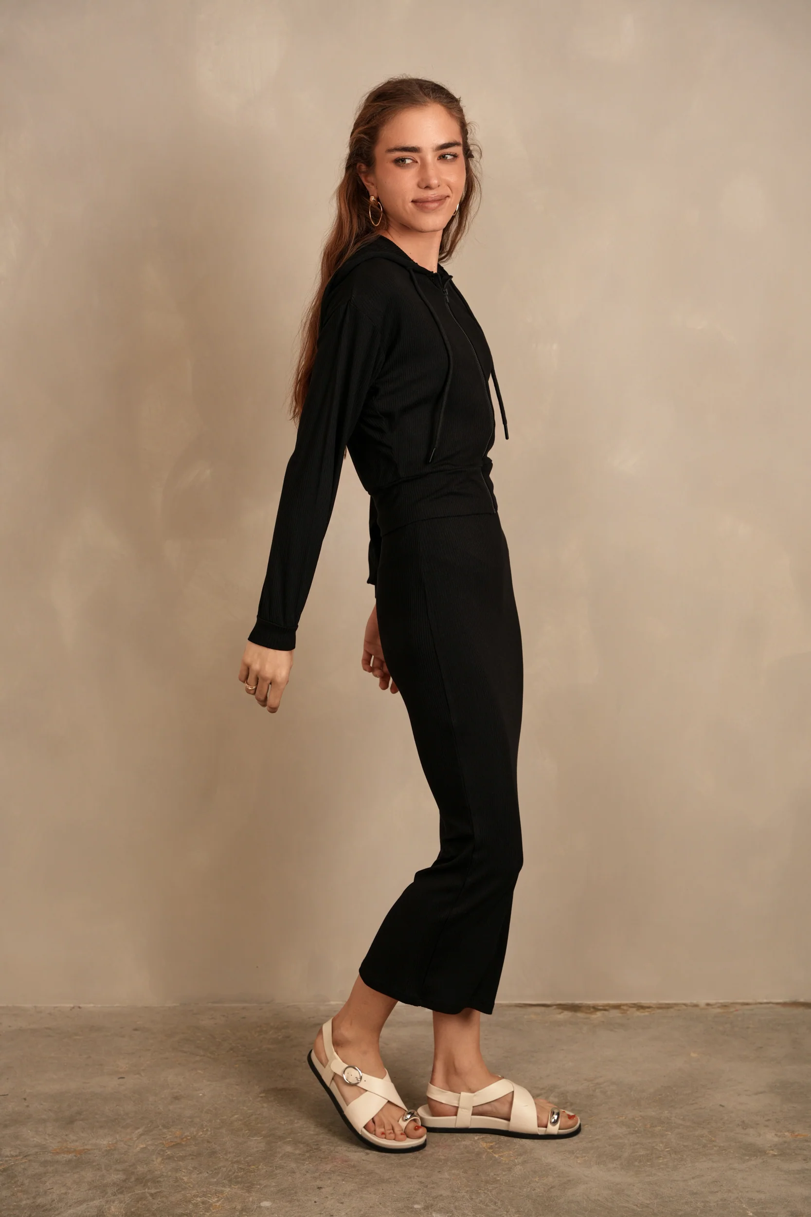 Soft Rib Straight Midi Skirt - Image 12