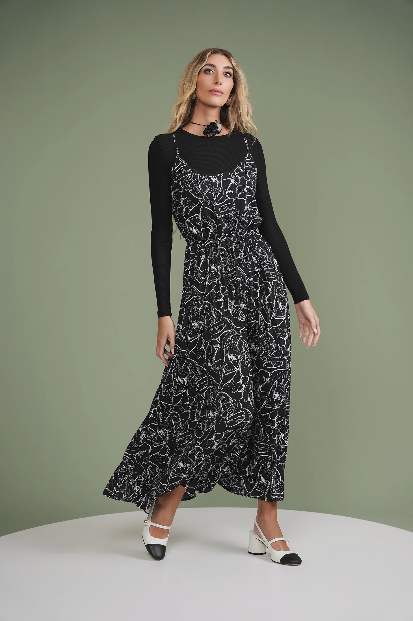 Pleated Slip Dress - Image 23