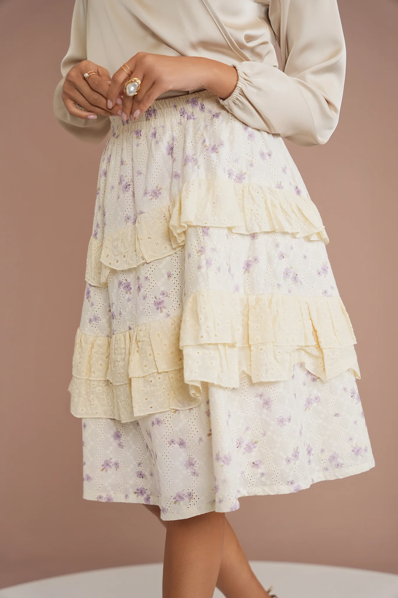 Eyelet Ruffle Skirt - Image 13