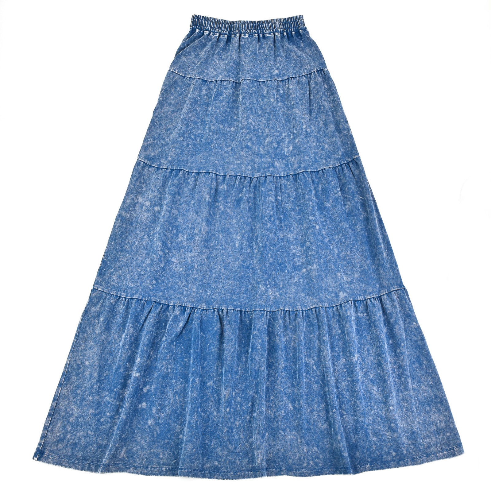 Wash Maxi Tiered Skirt - Image 13