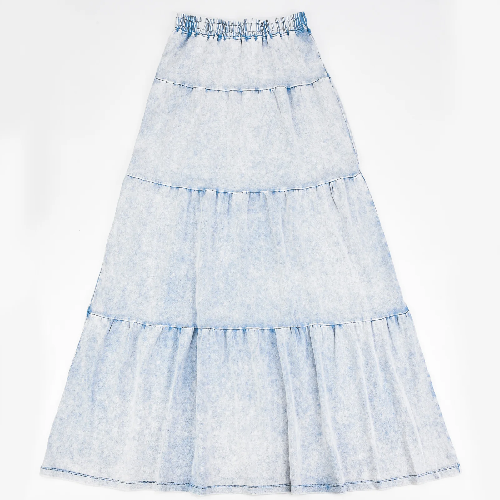 Wash Maxi Tiered Skirt - Image 15