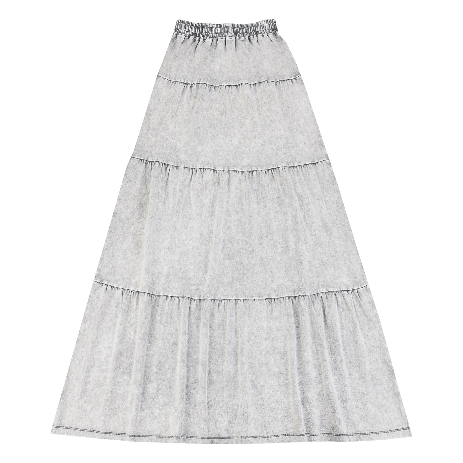 Wash Maxi Tiered Skirt - Image 16
