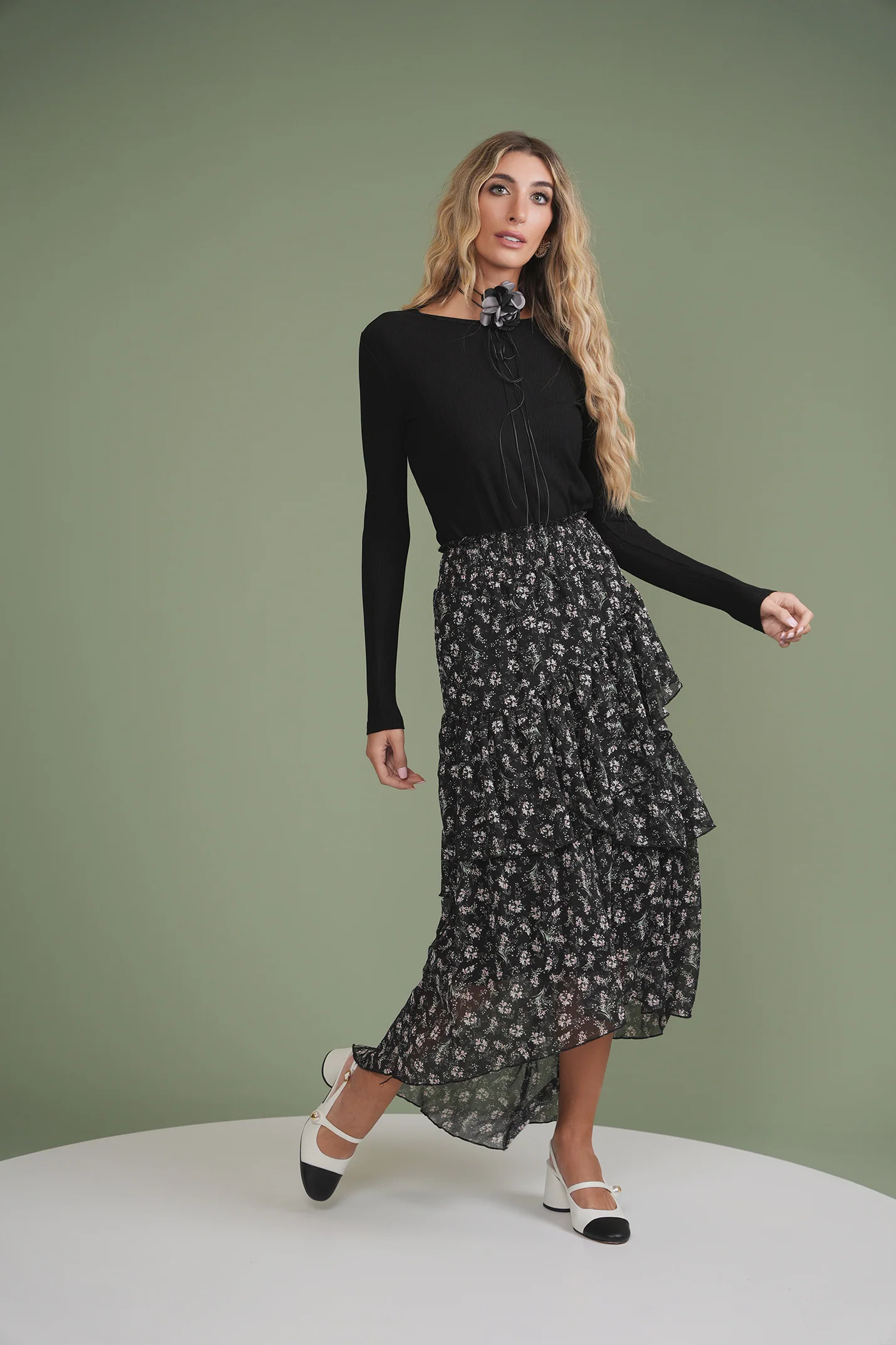 Smock Ruffle Skirt - Image 9