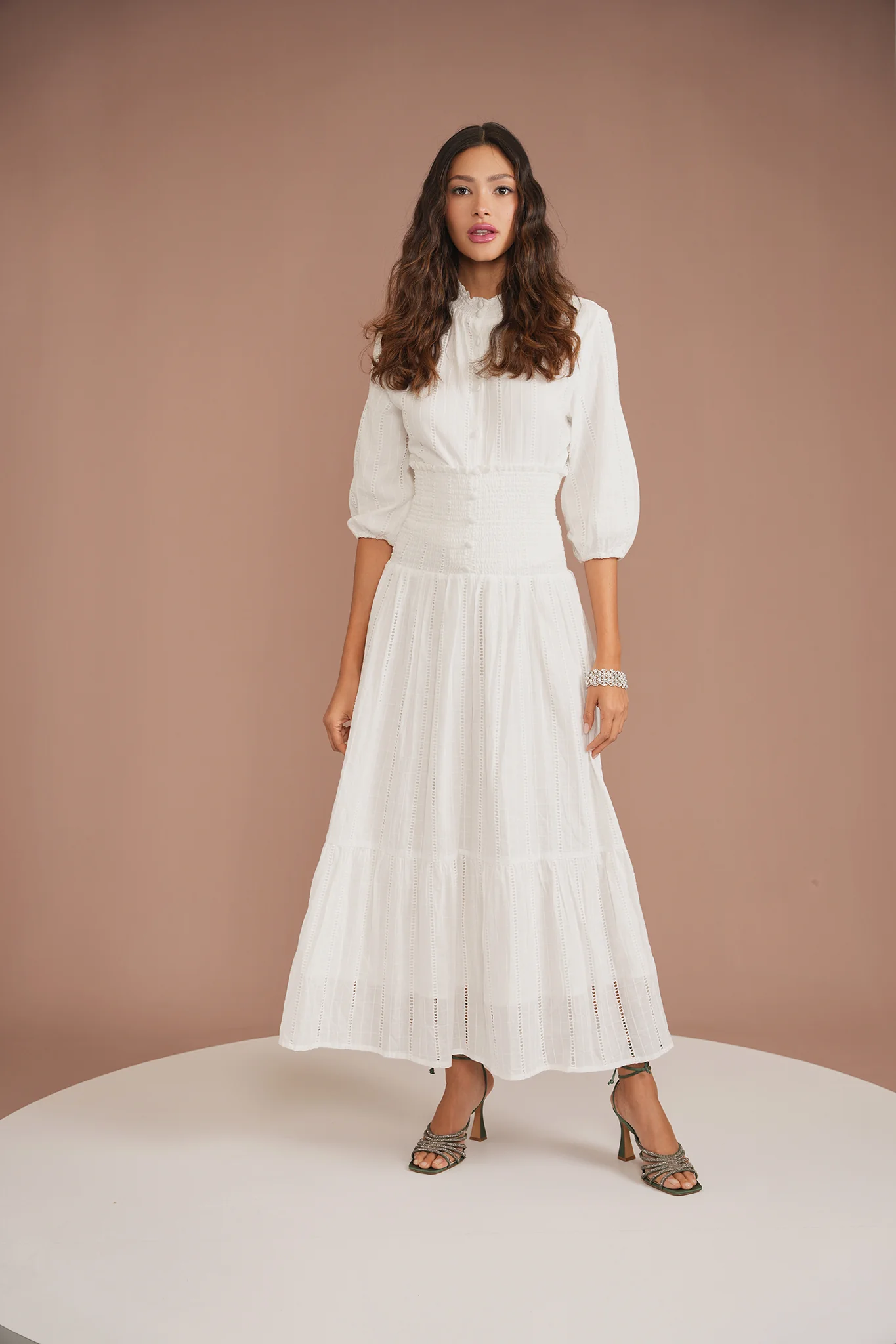 Smock Eyelet Skirt - Image 9