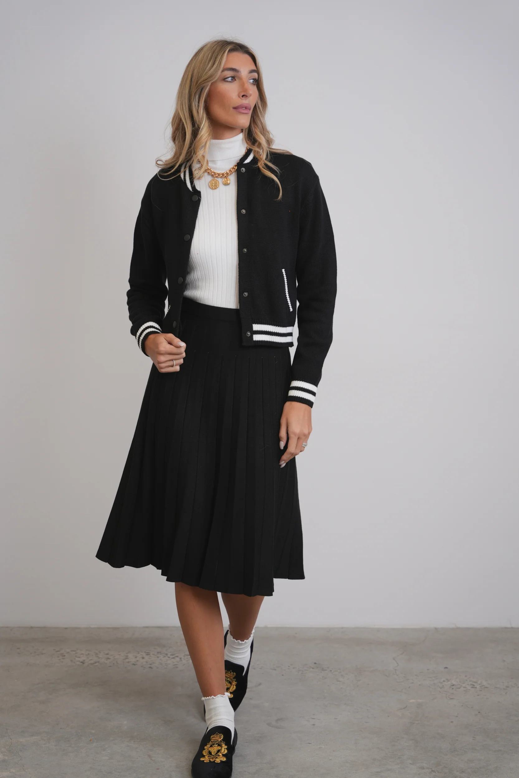 Knit Bomber Jacket - Image 5