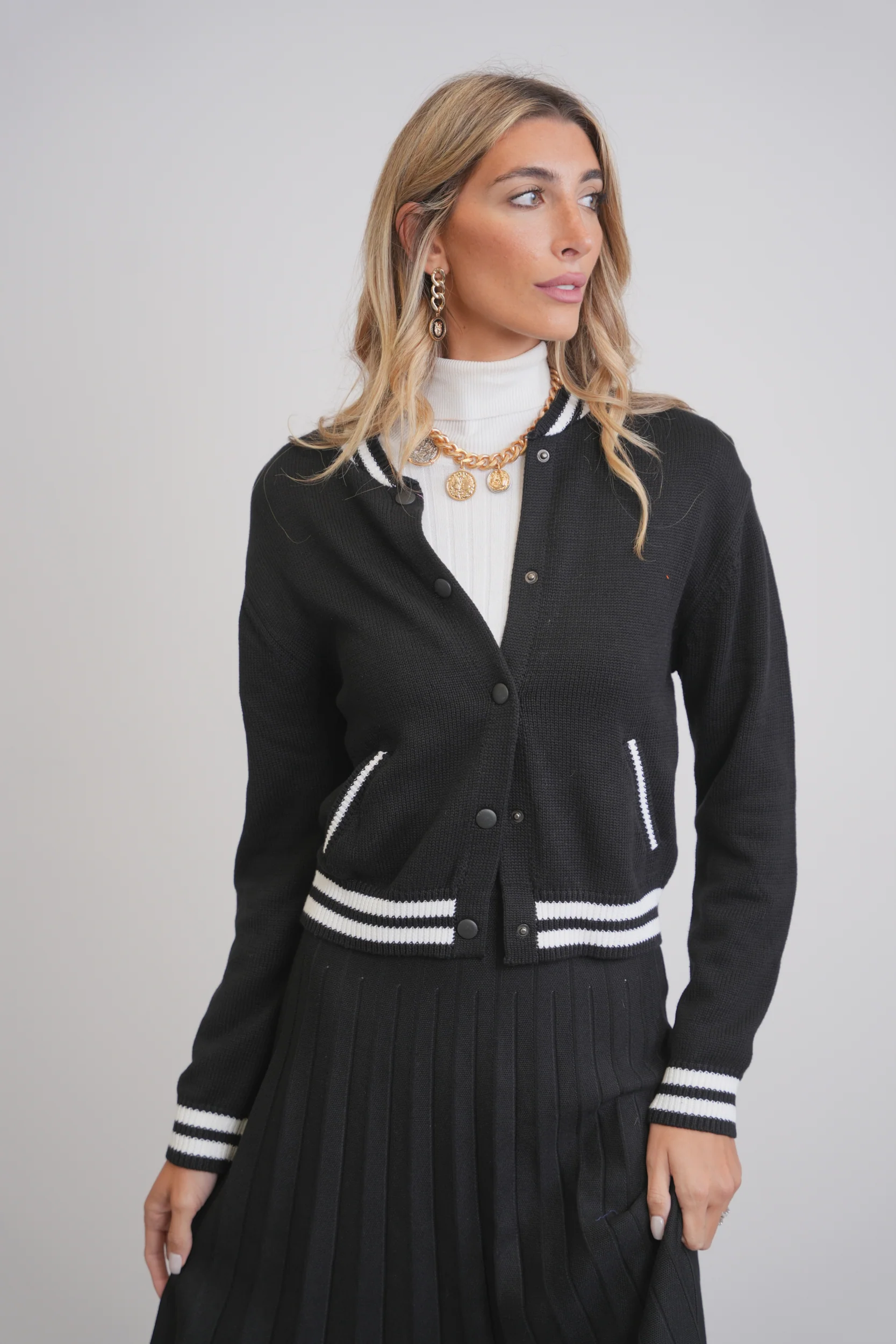 Knit Bomber Jacket - Image 8