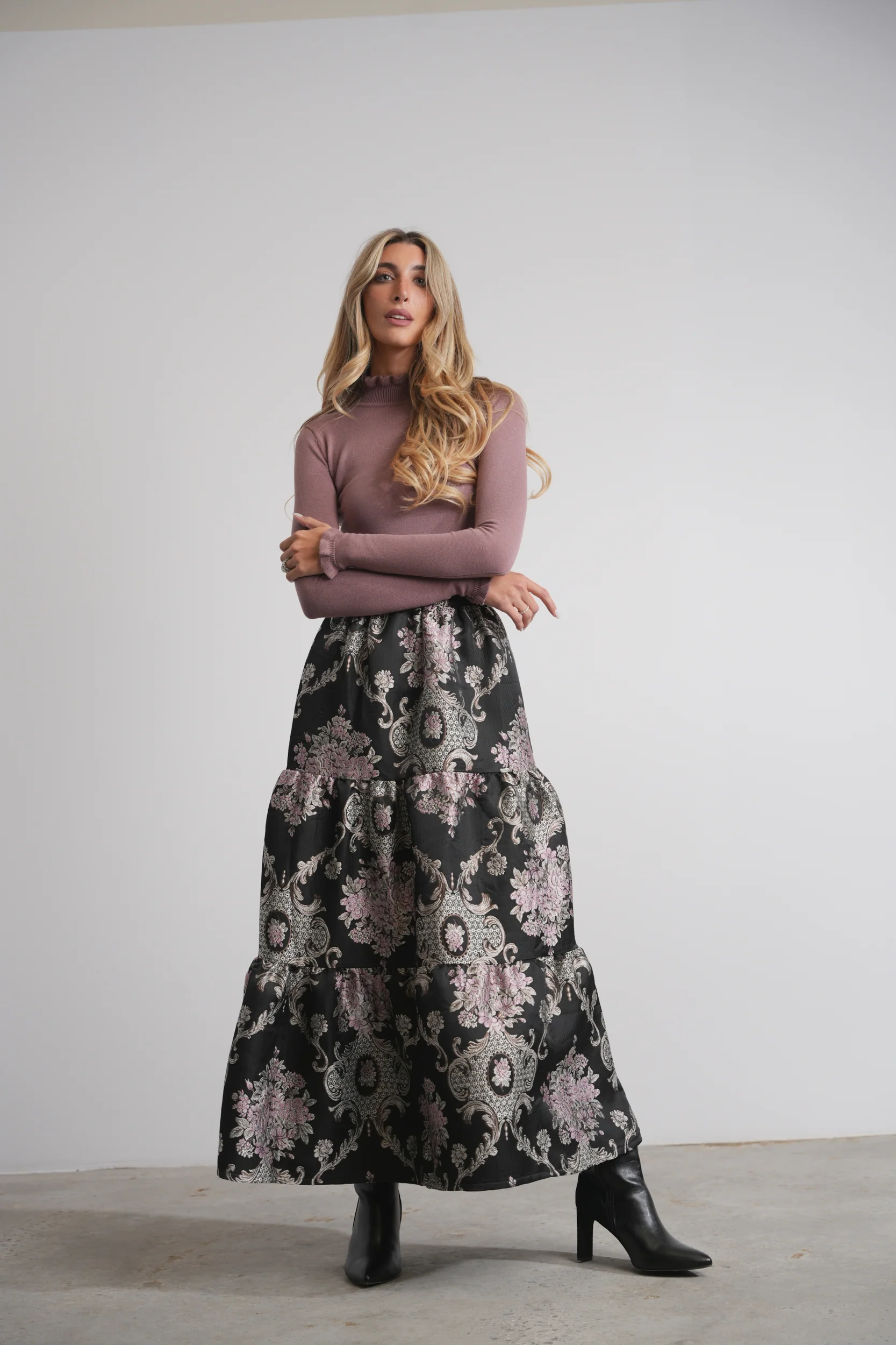 Soft Ruffle Mock Neck - Image 6