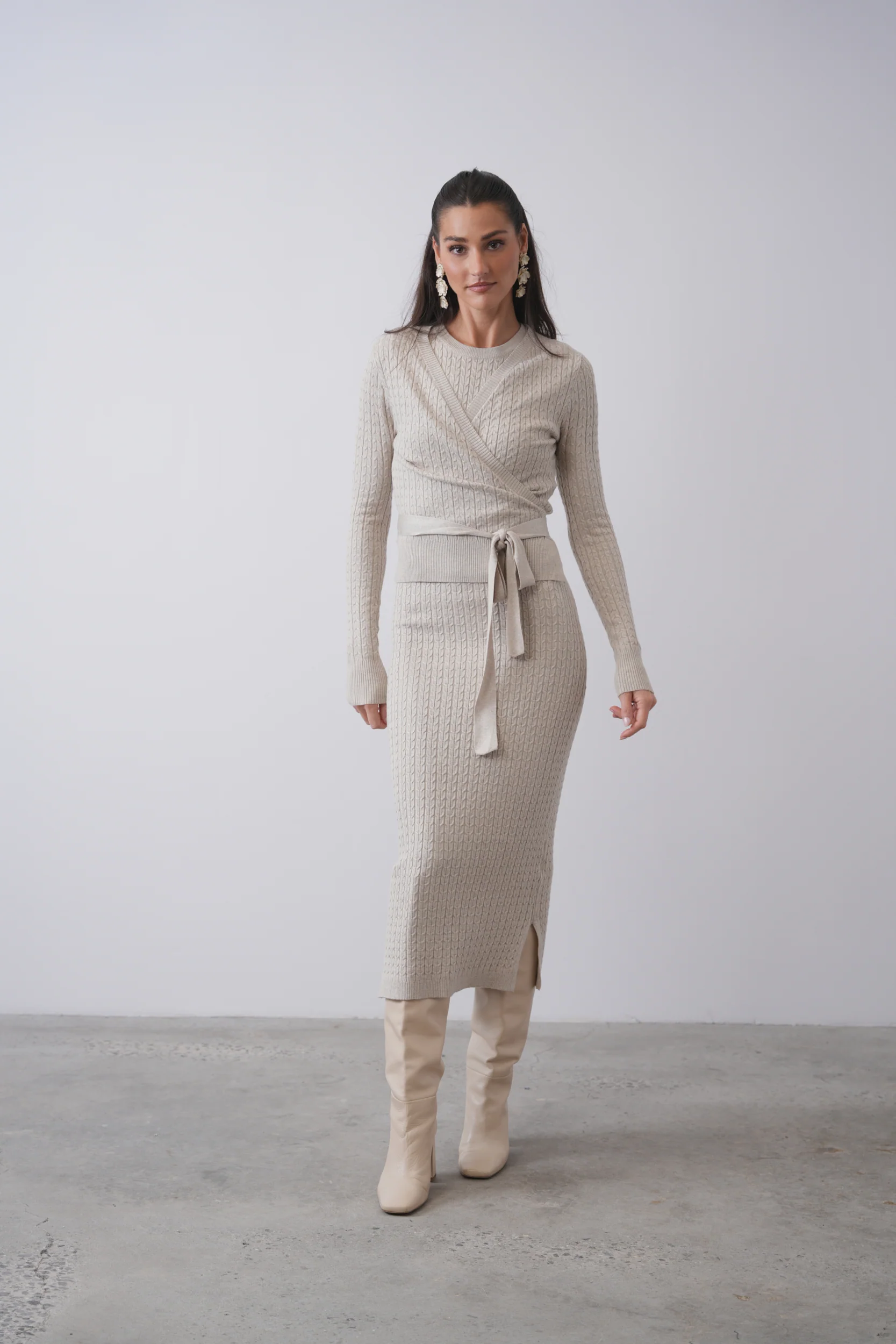 Cable Knit Sleeveless Dress - Image 7