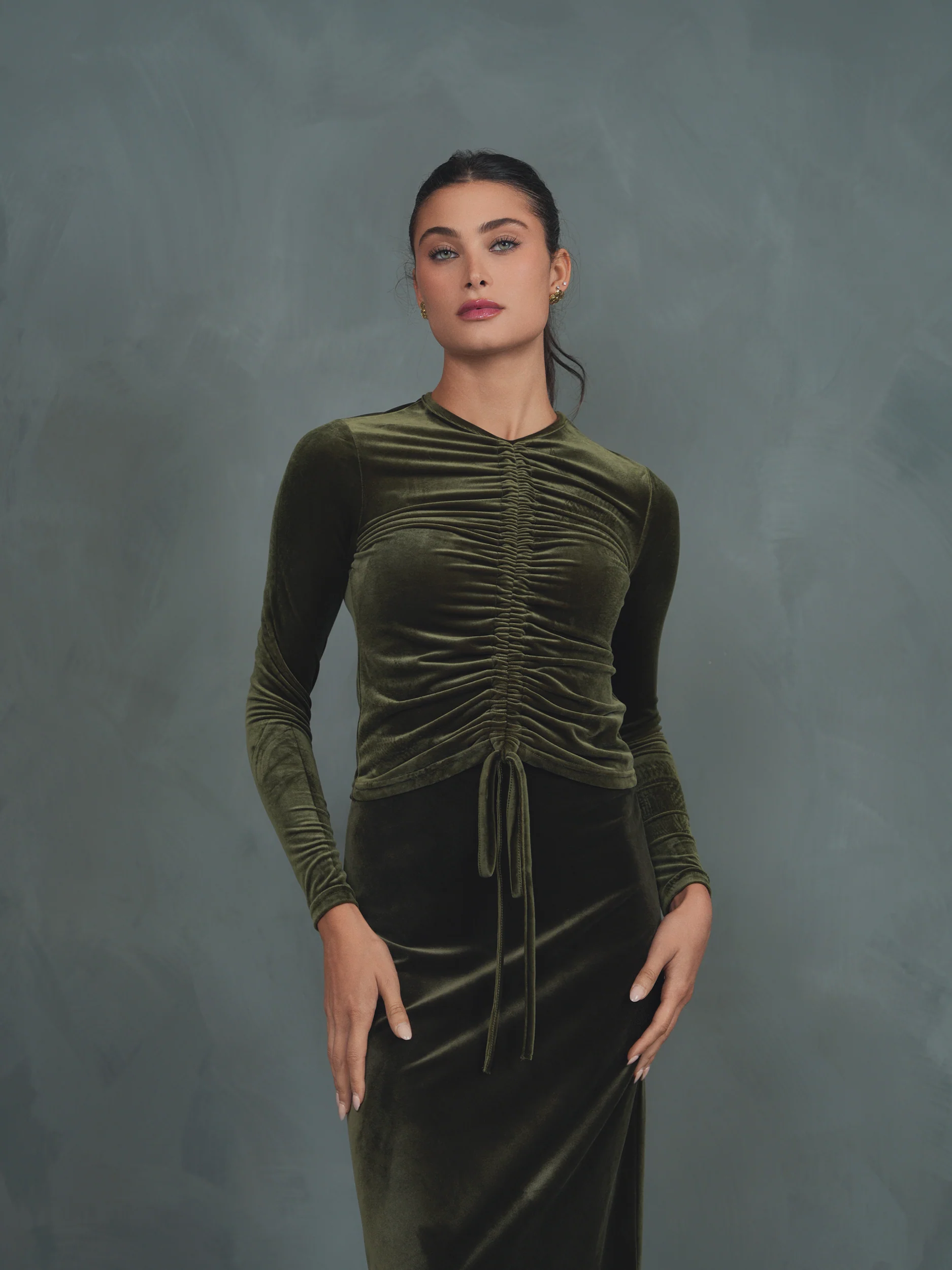 Velour Ruching Top - Image 13