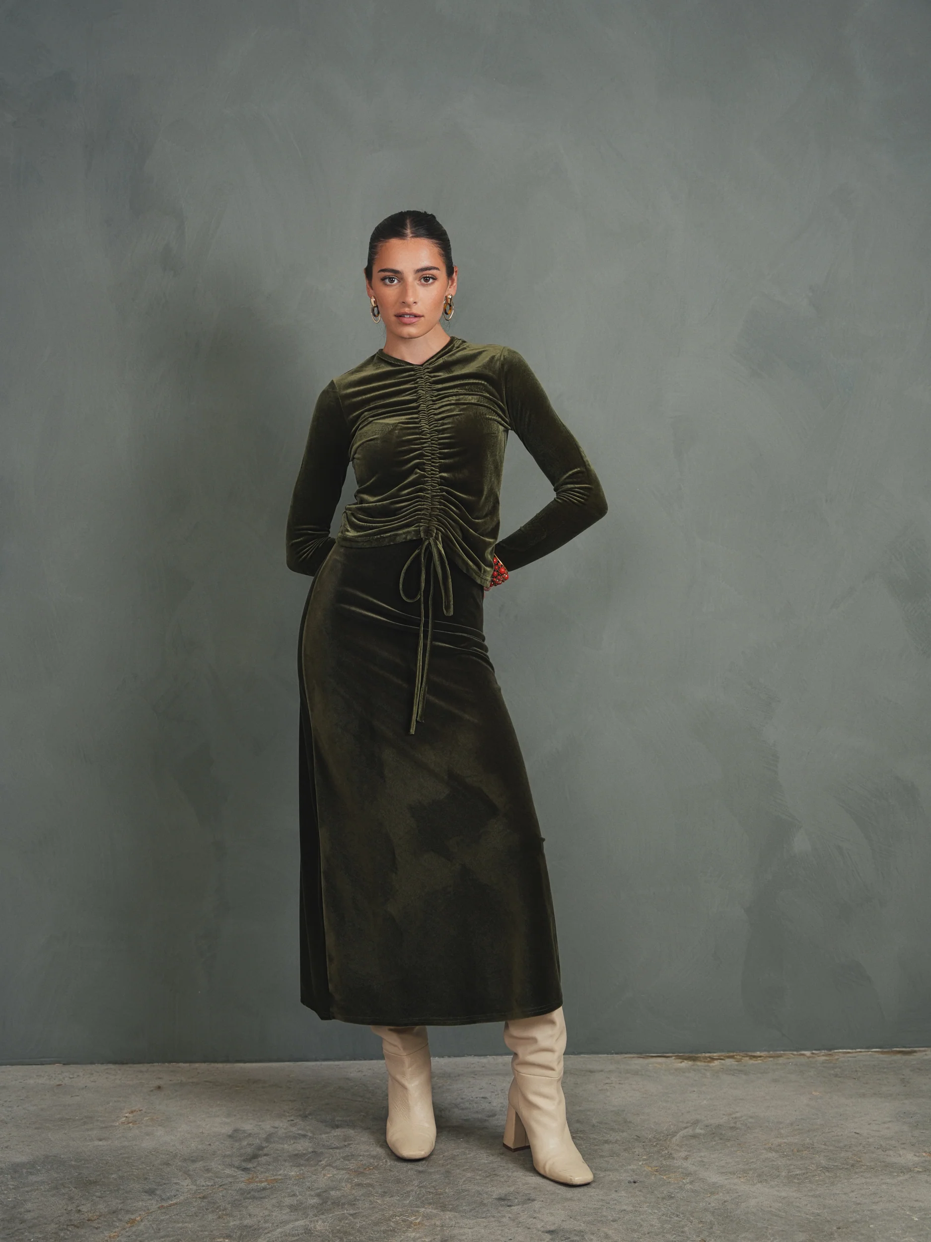 Velour Ruching Top - Image 22