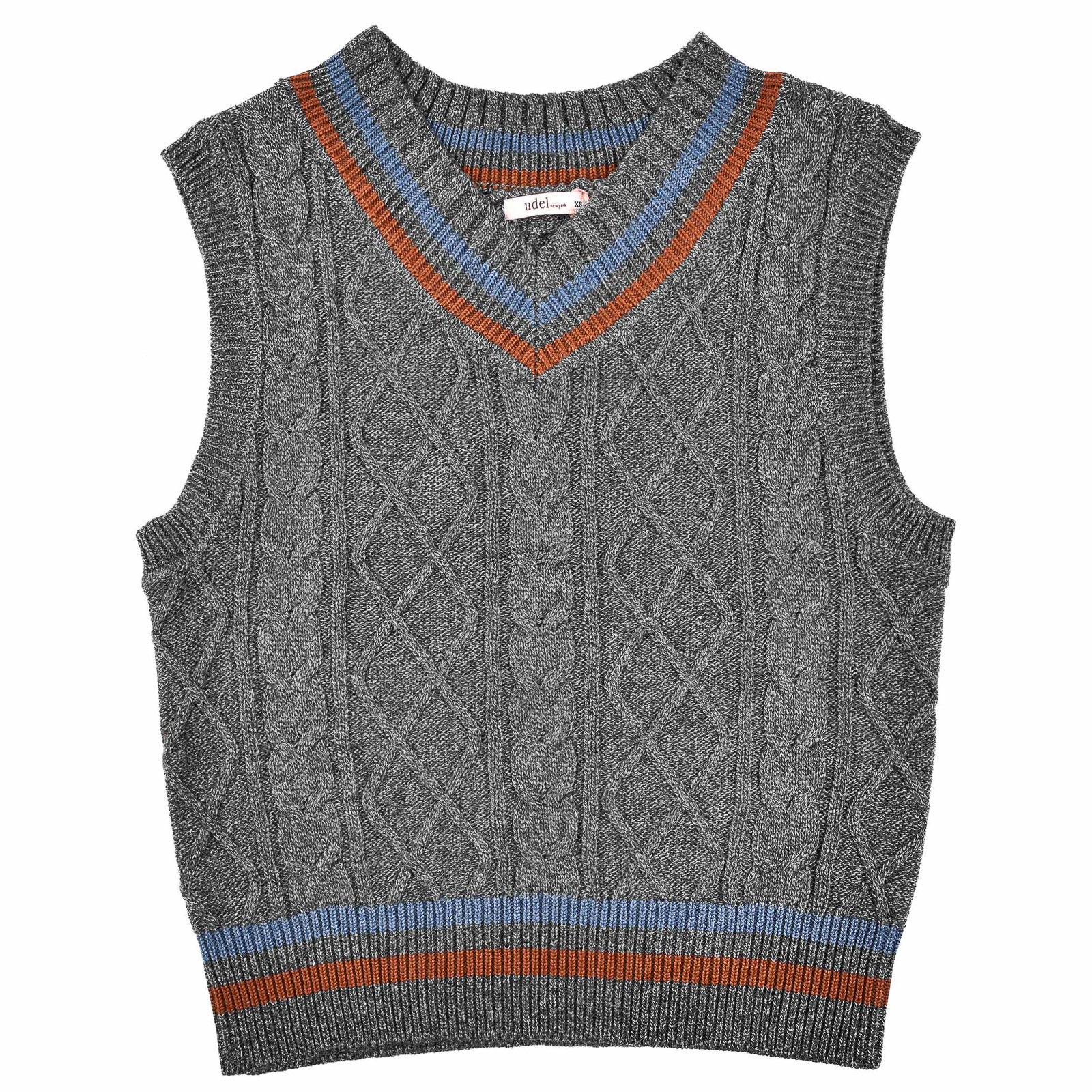 The Jackie Varsity V Neck Vest - Image 11