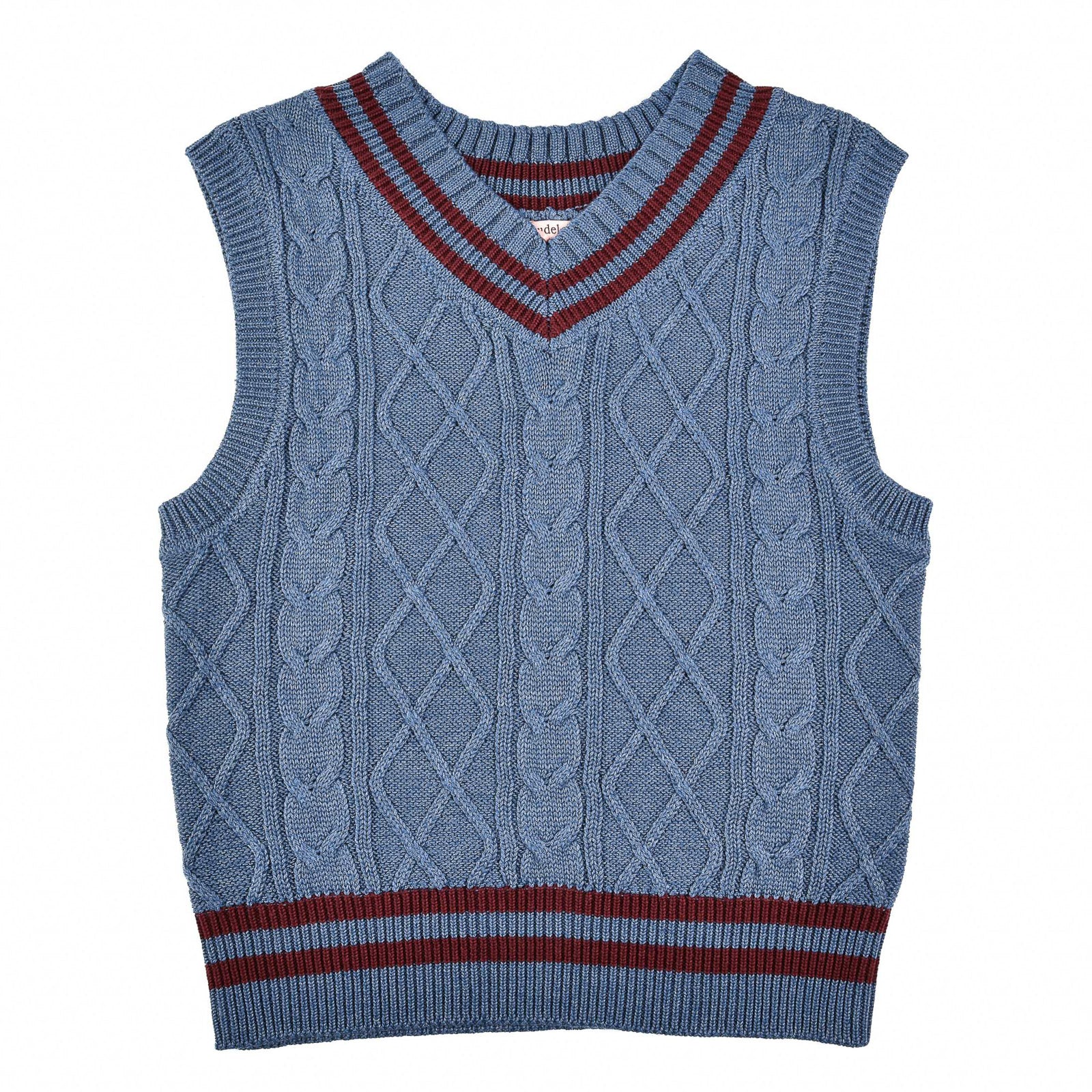 The Jackie Varsity V Neck Vest - Image 13