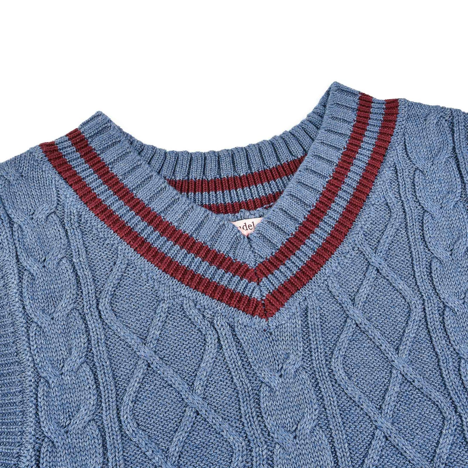 The Jackie Varsity V Neck Vest - Image 14
