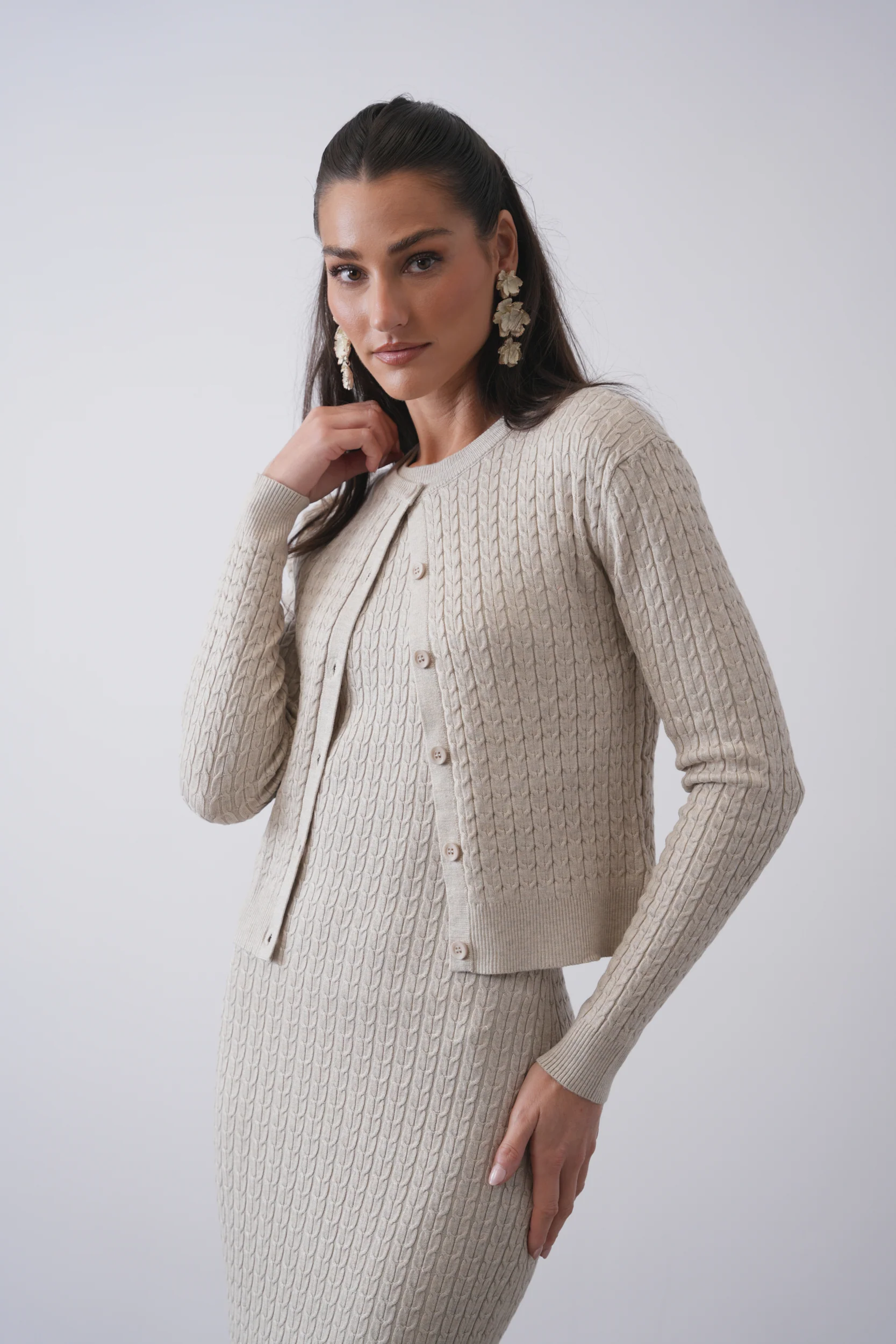 Cable Knit Cardigan - Image 5