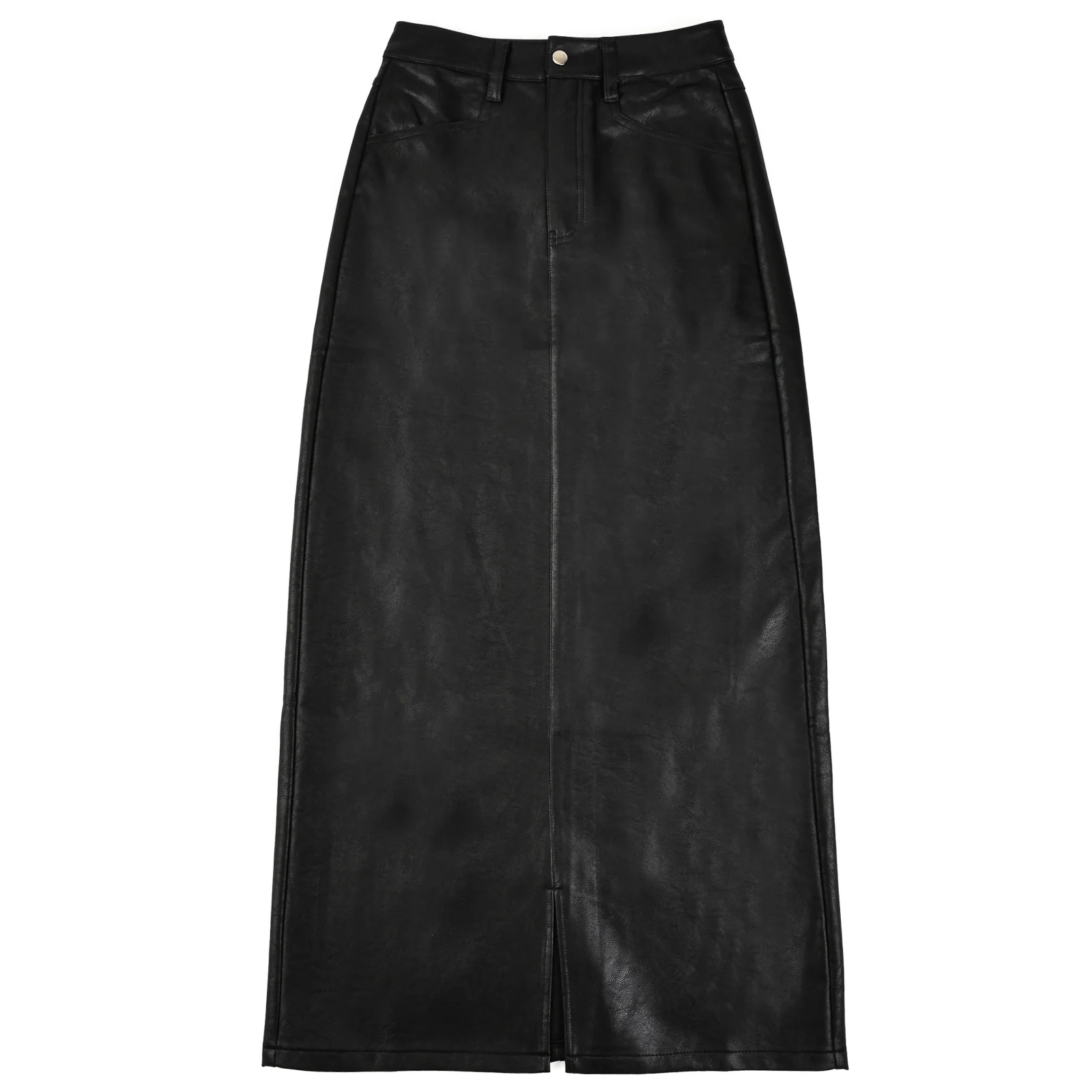 Leather Skirt With Slit - Image 10