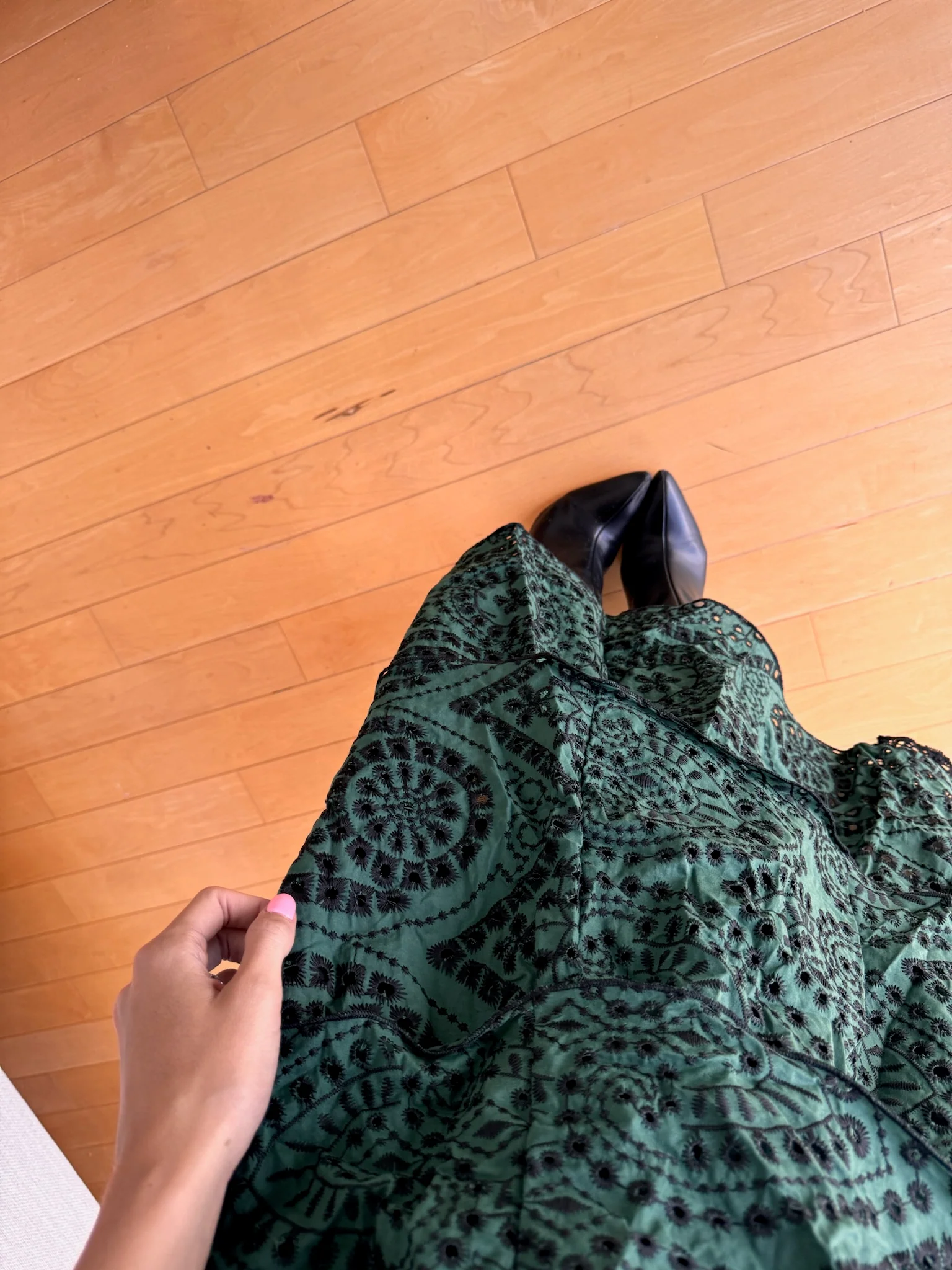 Eyelet Layered Skirt - Image 12