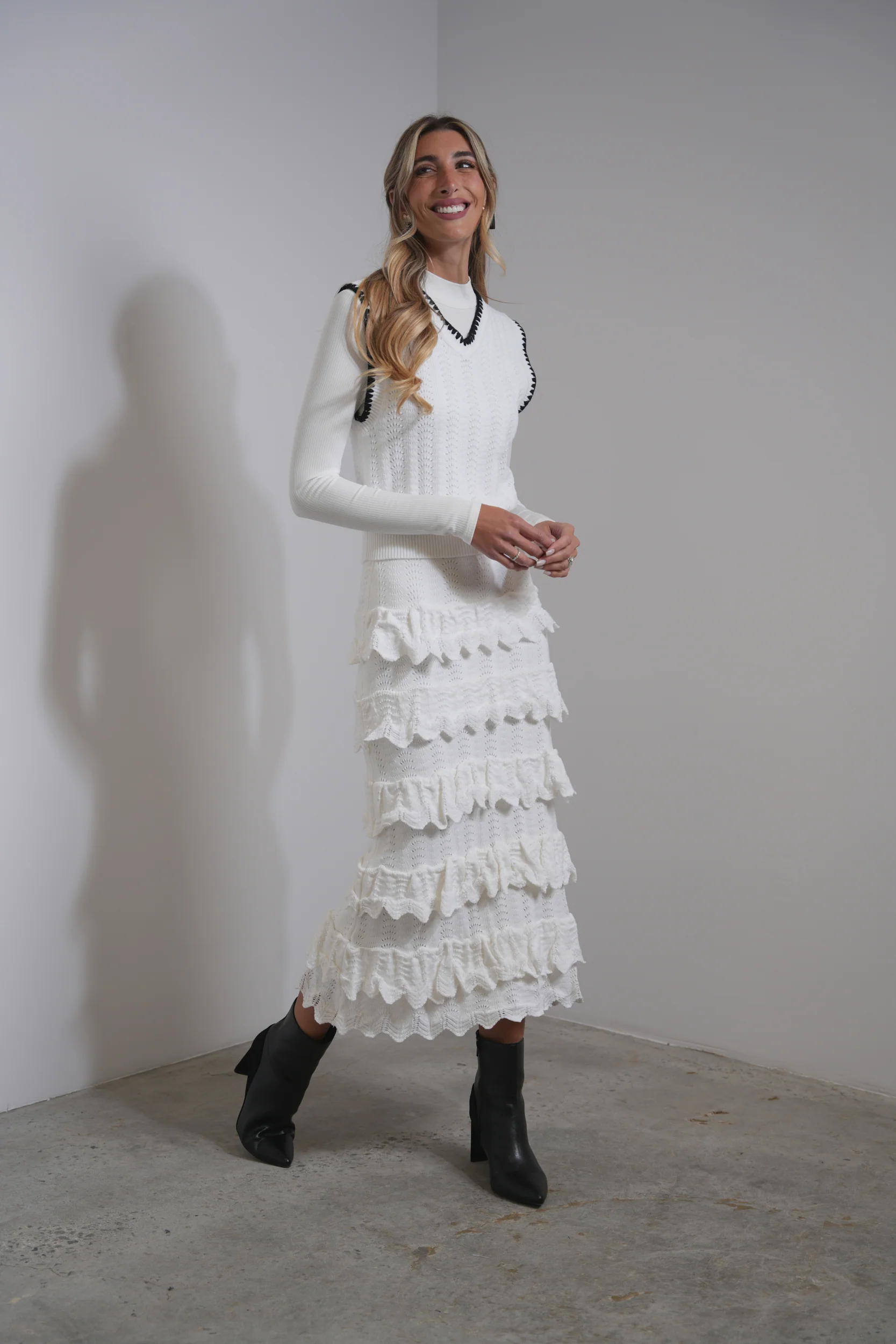 Scallop Crochet Layered Skirt - Image 9