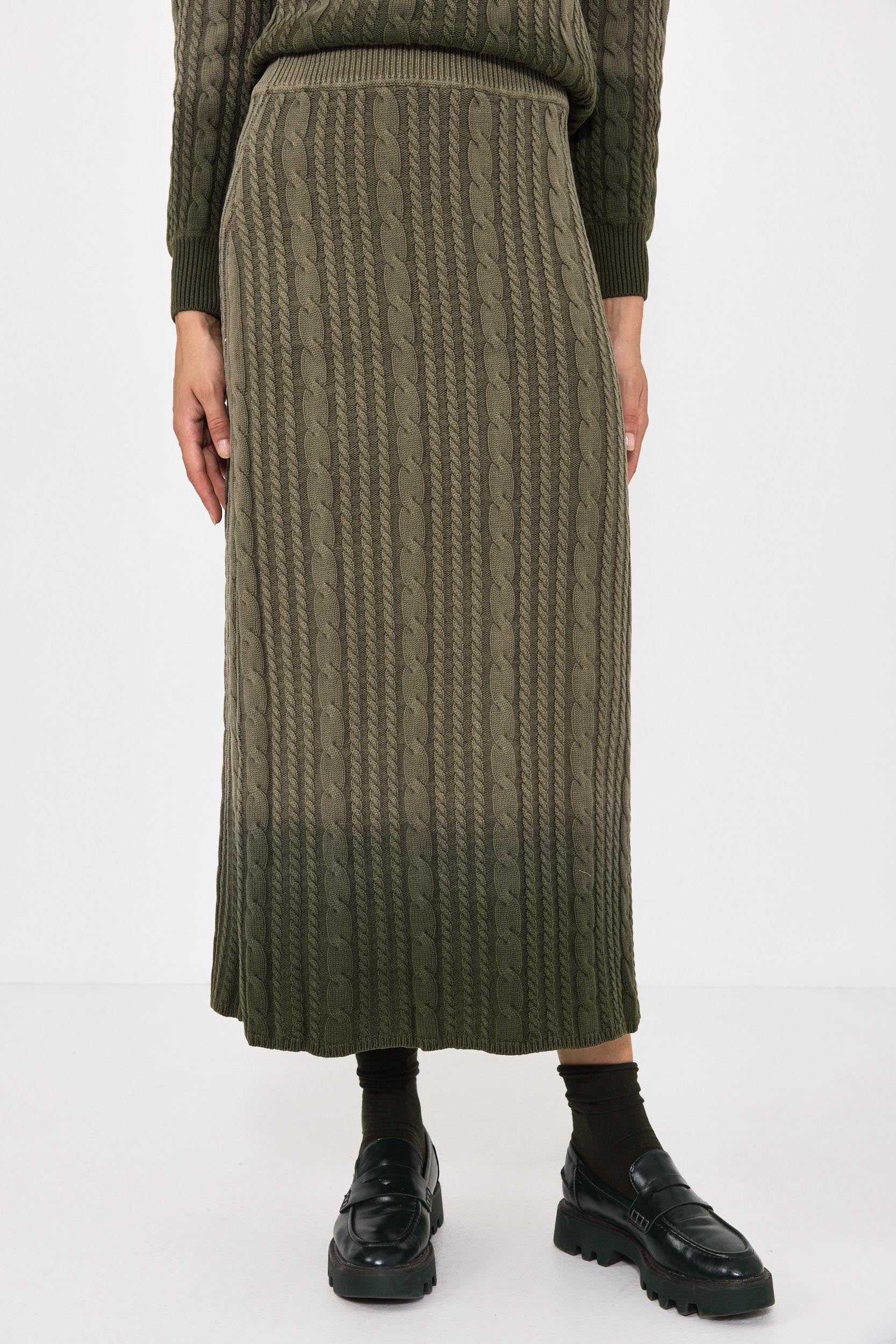 Mila Dip Dye Knit Skirt - Image 2