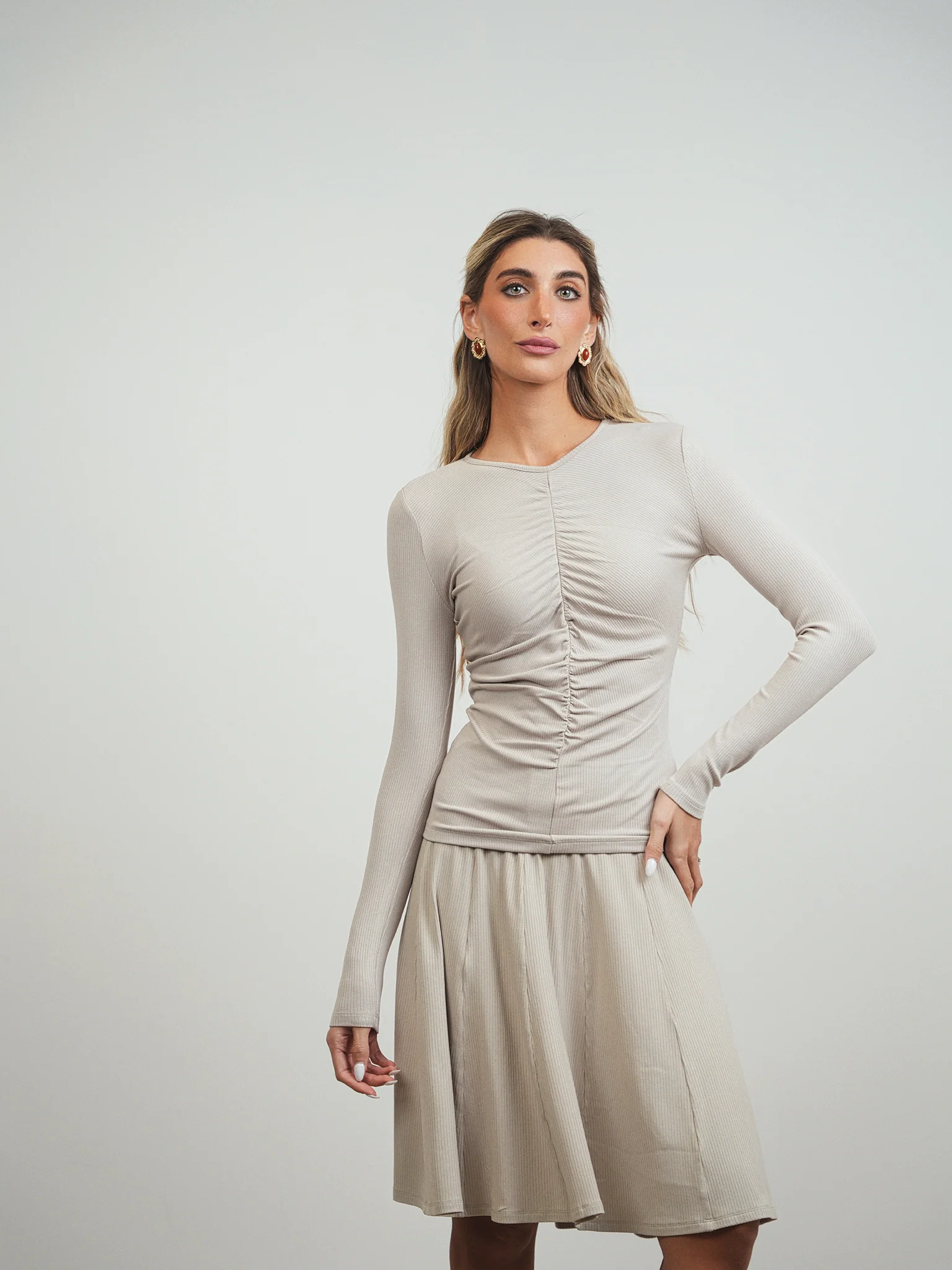 Soft Rib Panel Skirt - Image 3