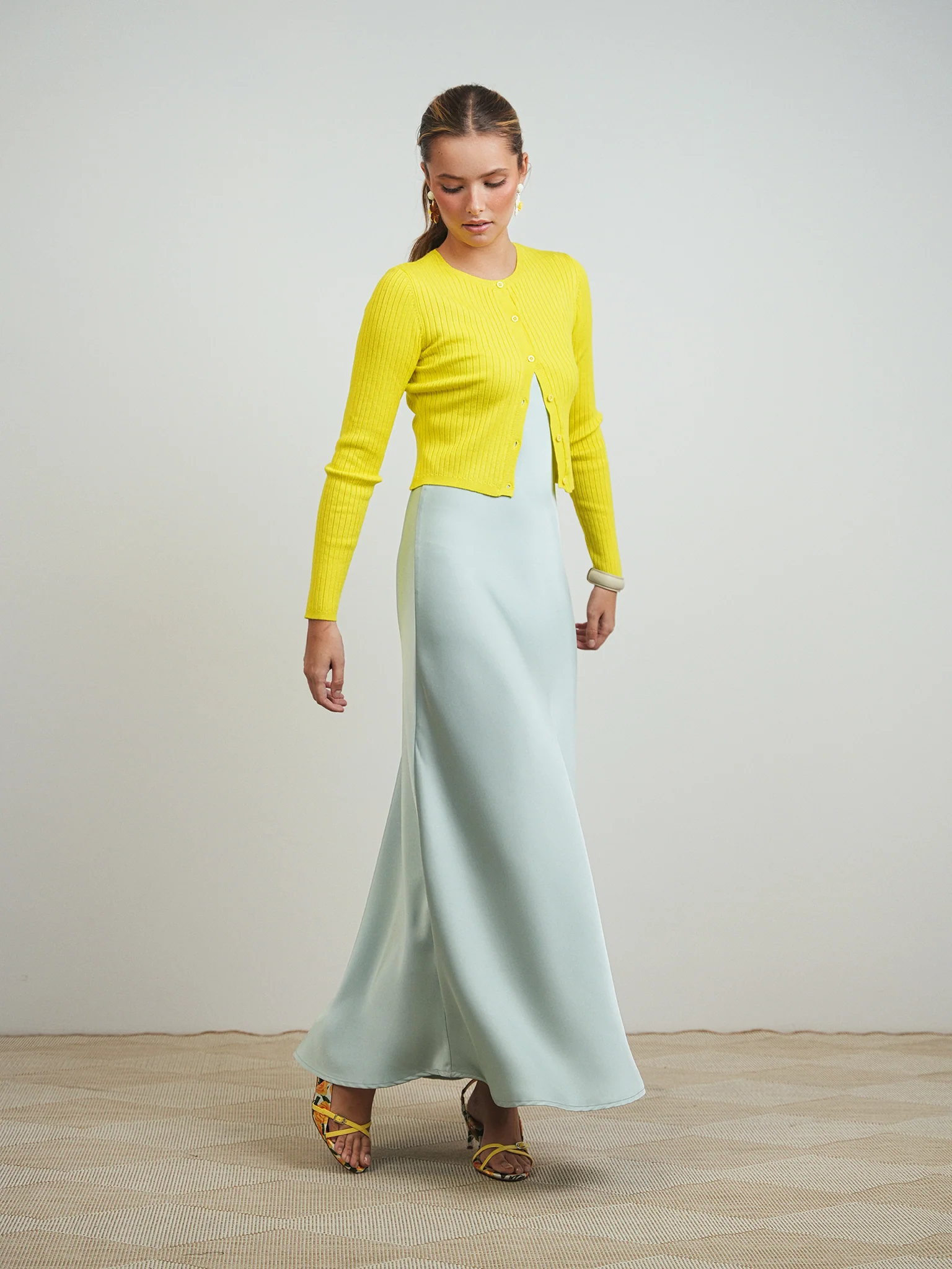 Wide Rib Knit Cardigan - Image 10