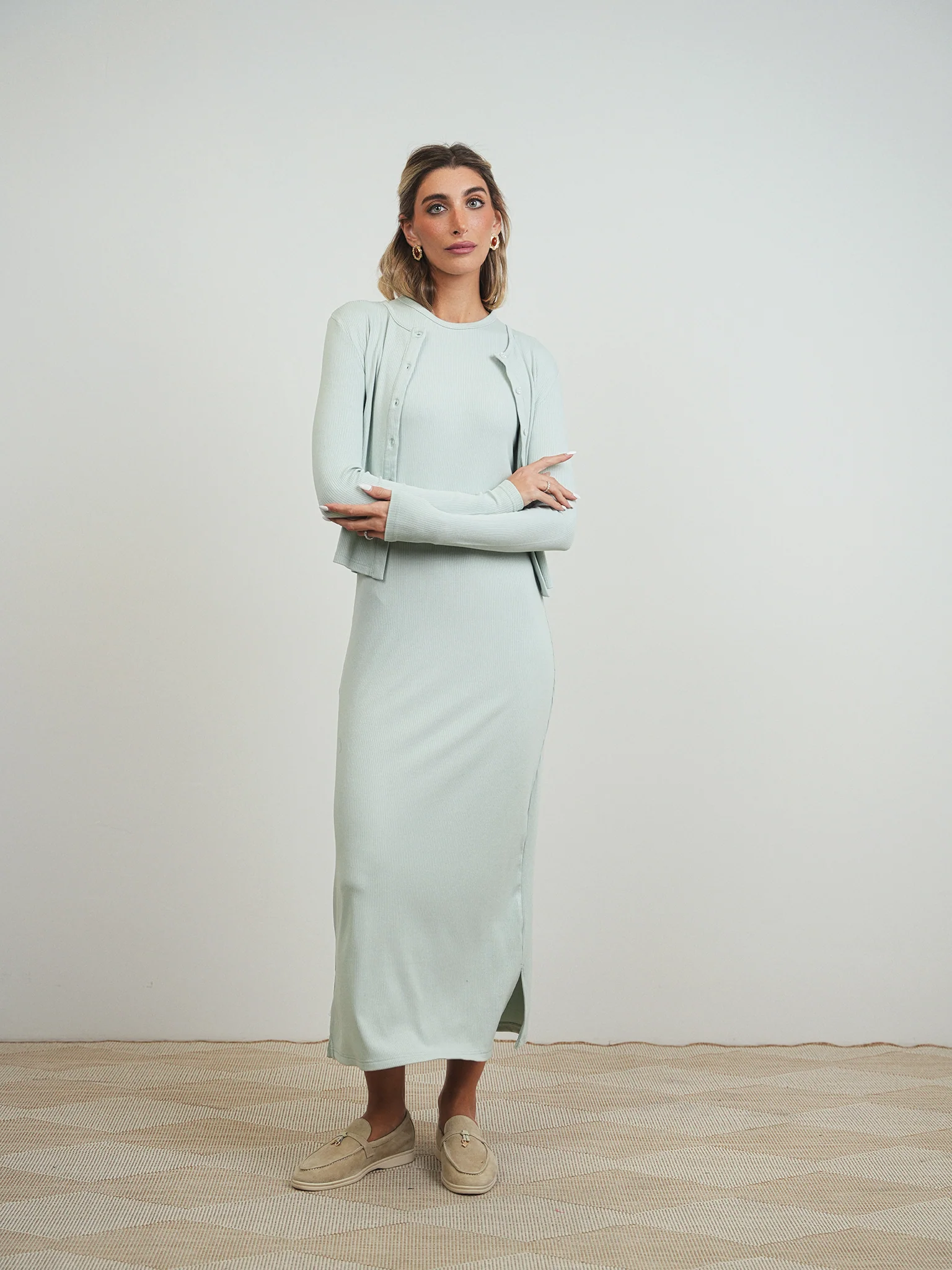 Soft Rib Sleeveless Dress - Image 5