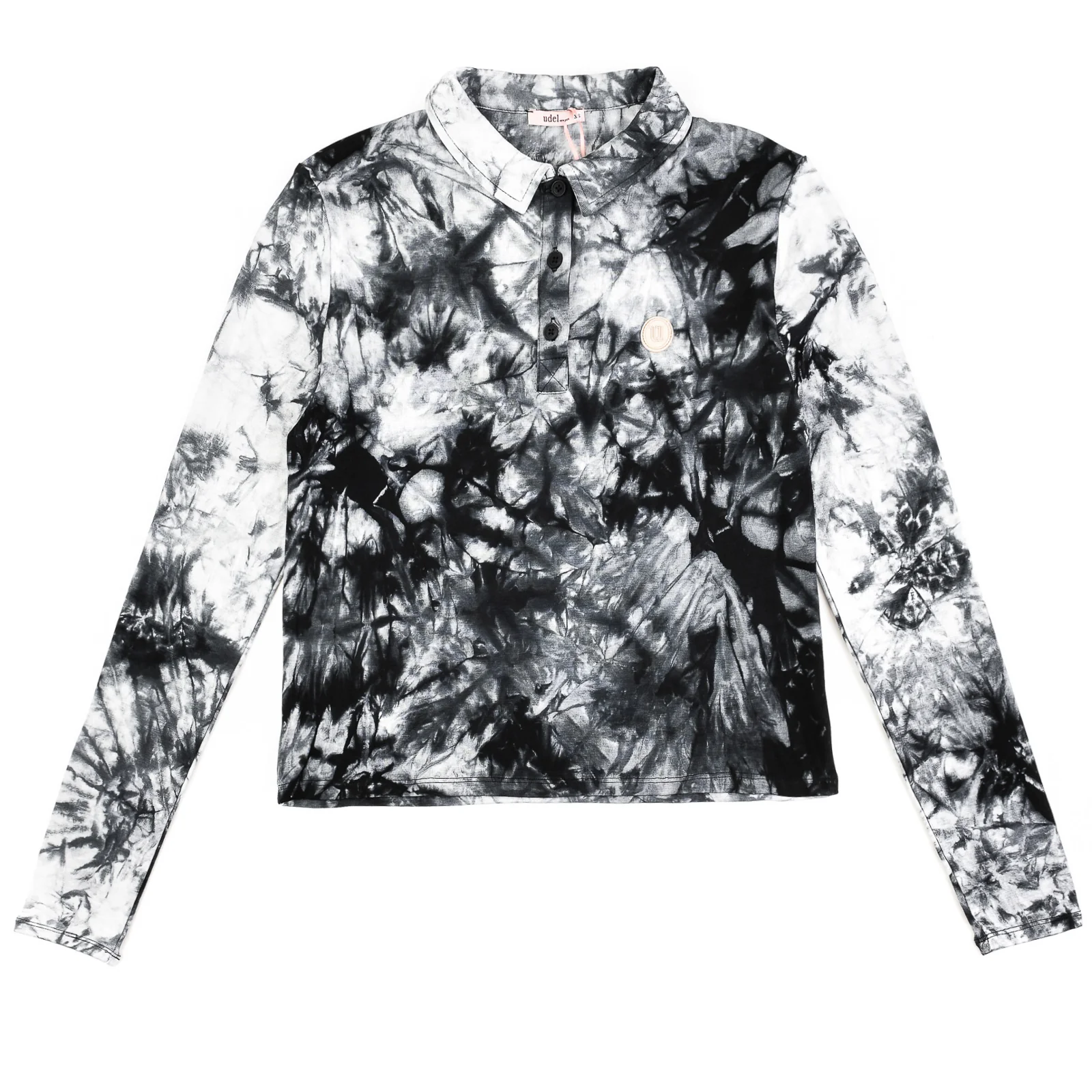 Tie Dye Polo Crop Tee - Image 13