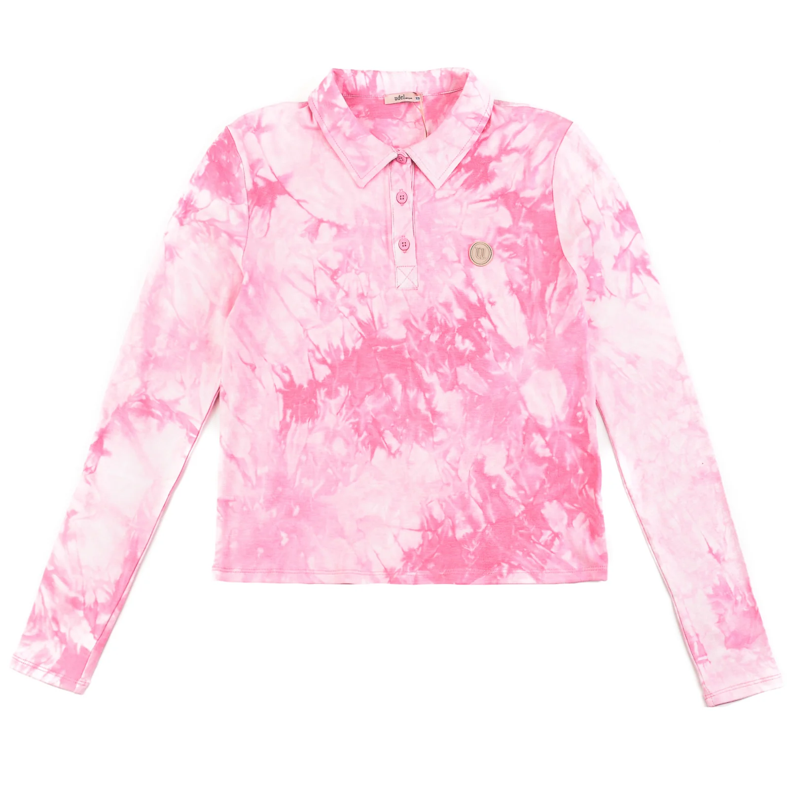 Tie Dye Polo Crop Tee - Image 14