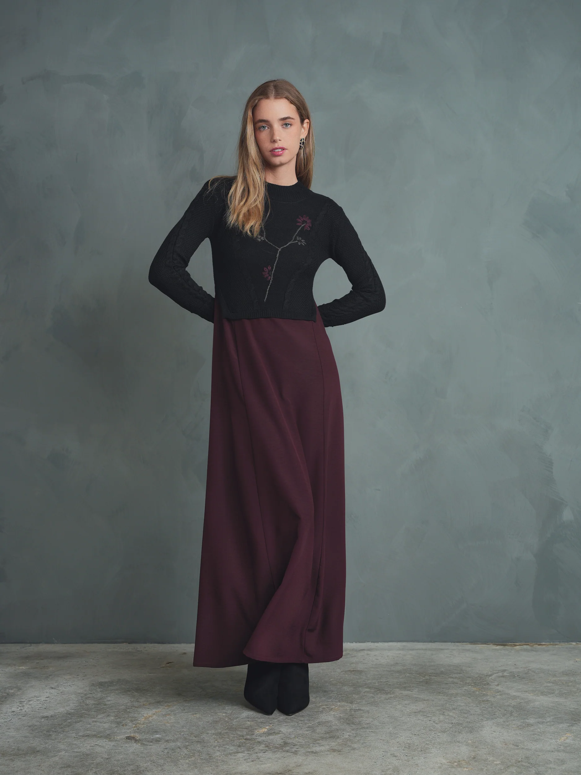 Dress With Knit Top - Image 5