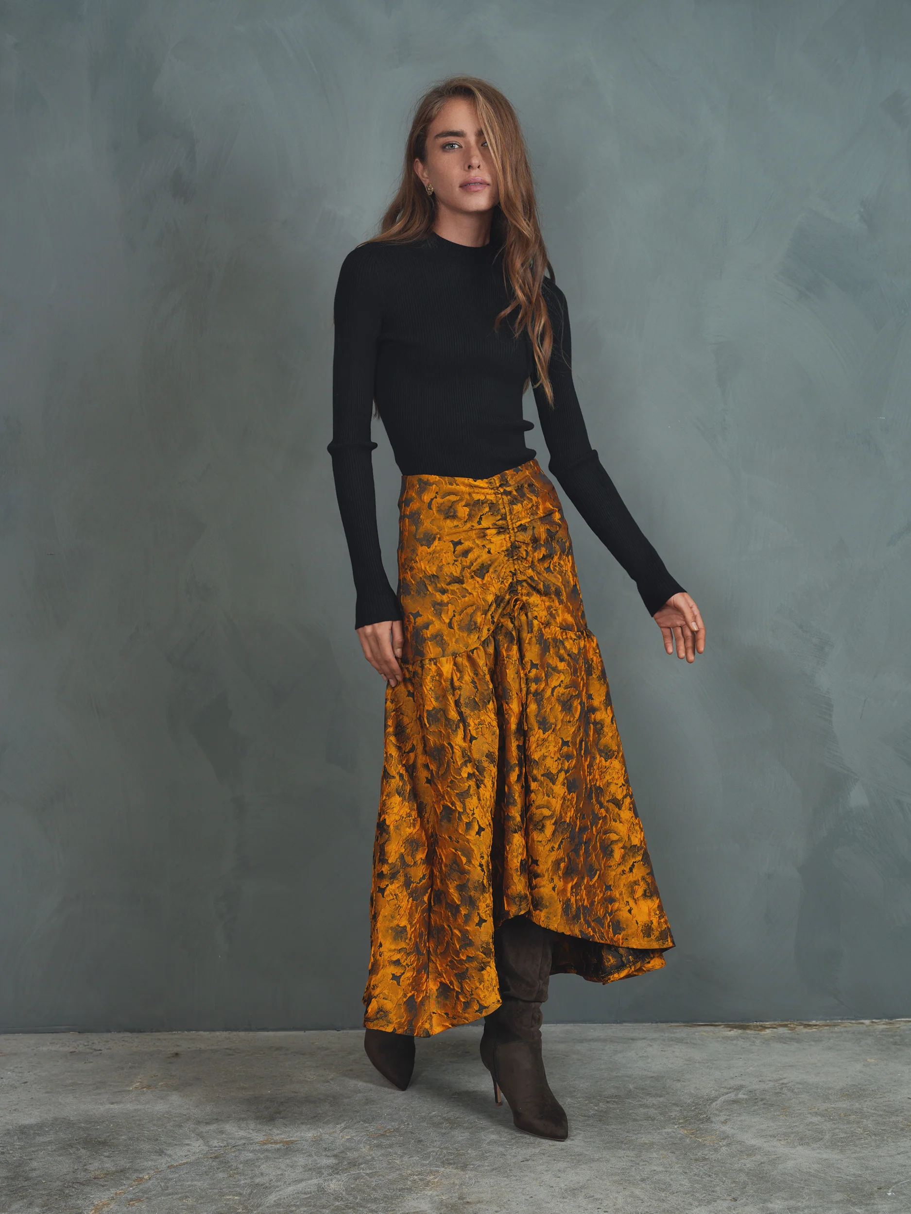 Knit Rib Mock Neck - Image 3