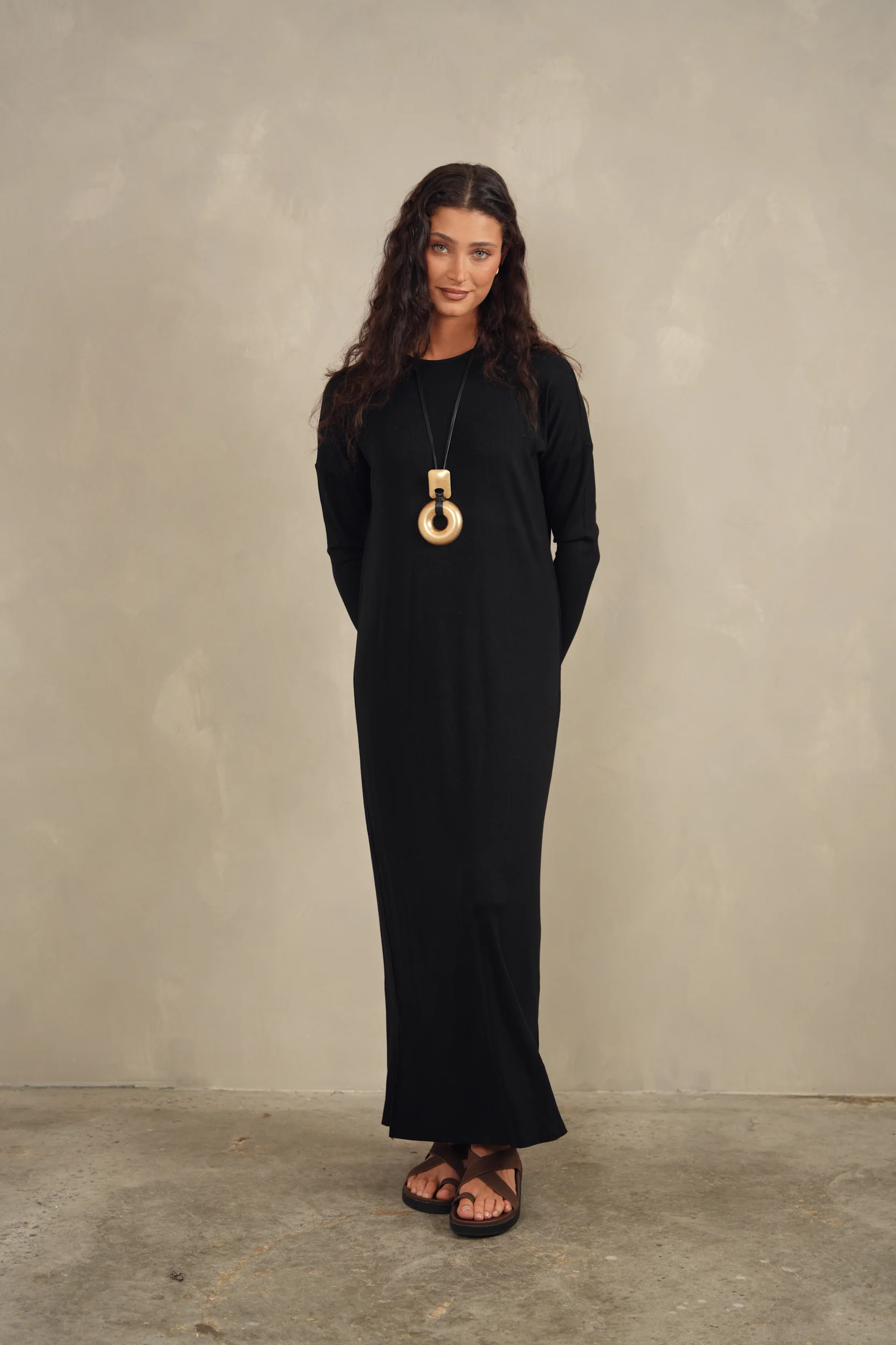 Soft Rib Maxi Dress - Image 2
