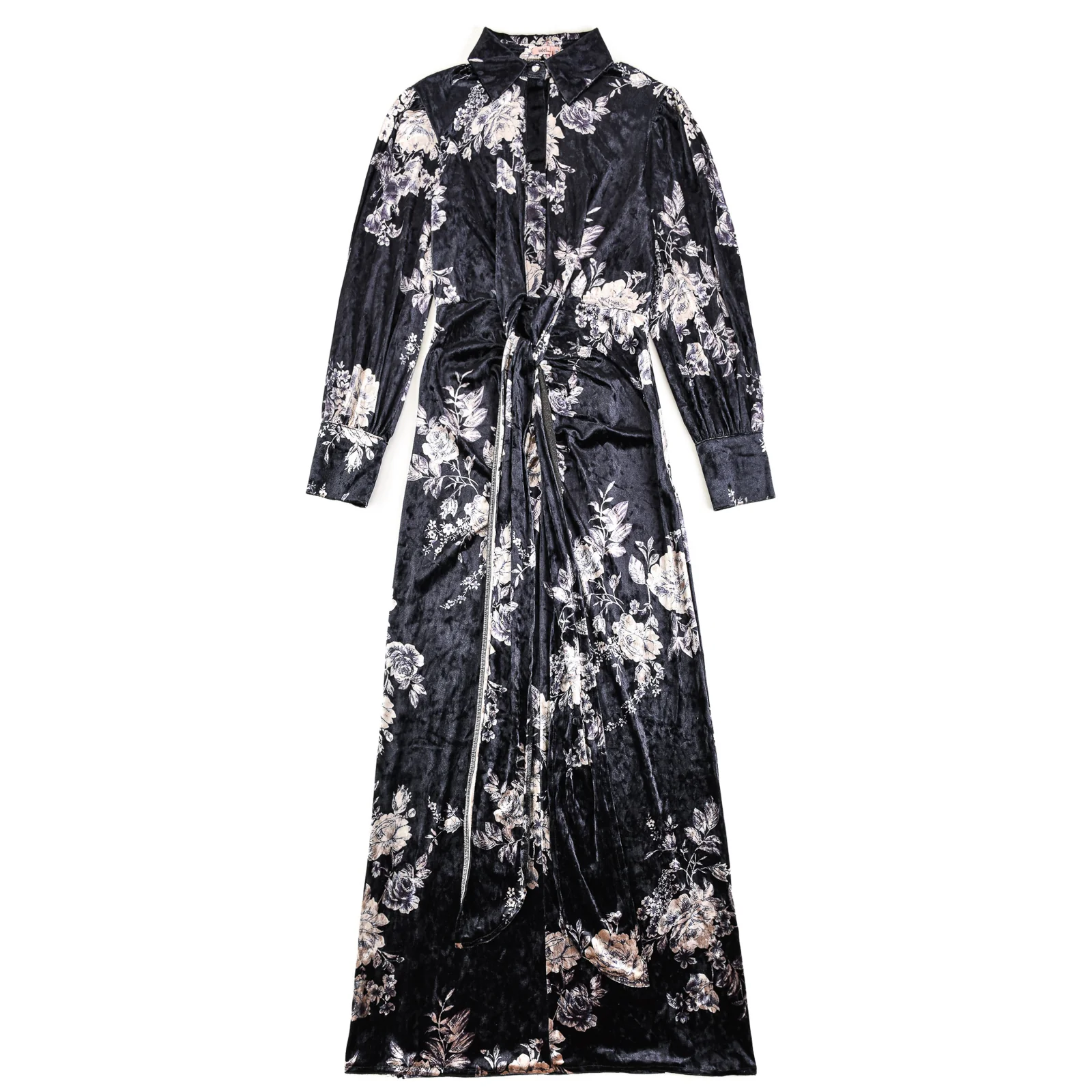 Velour Tie Dress - Image 11