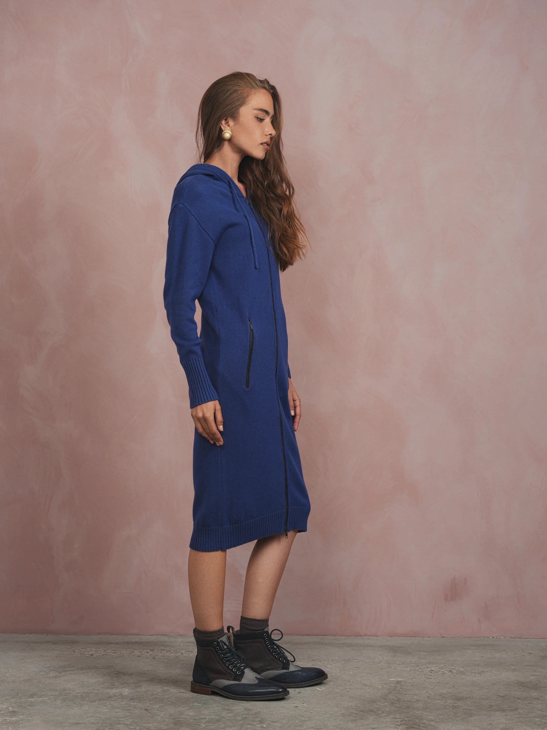 Knit Hoodie Dress - Image 17
