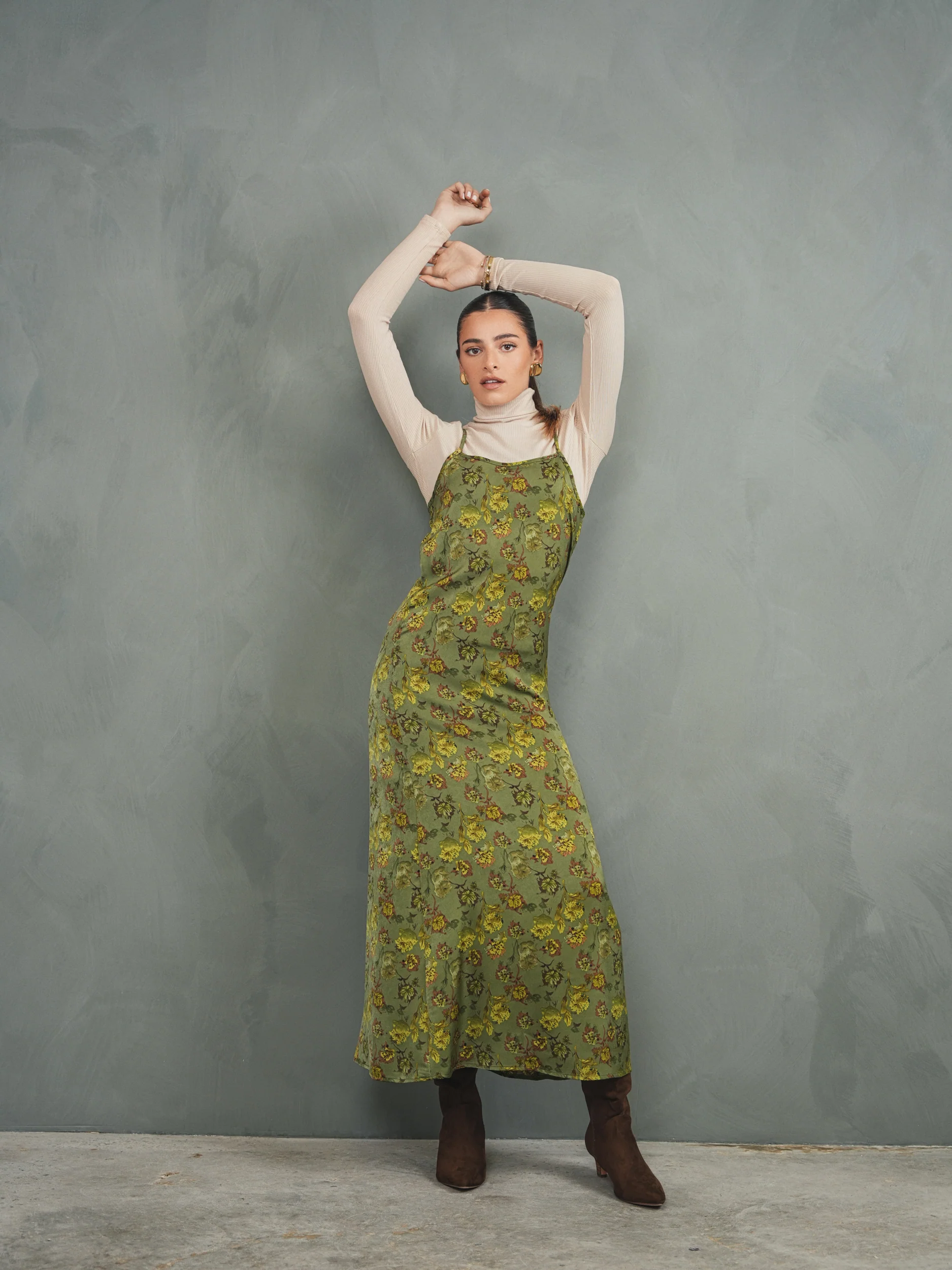 Print Slip Dress - Image 4