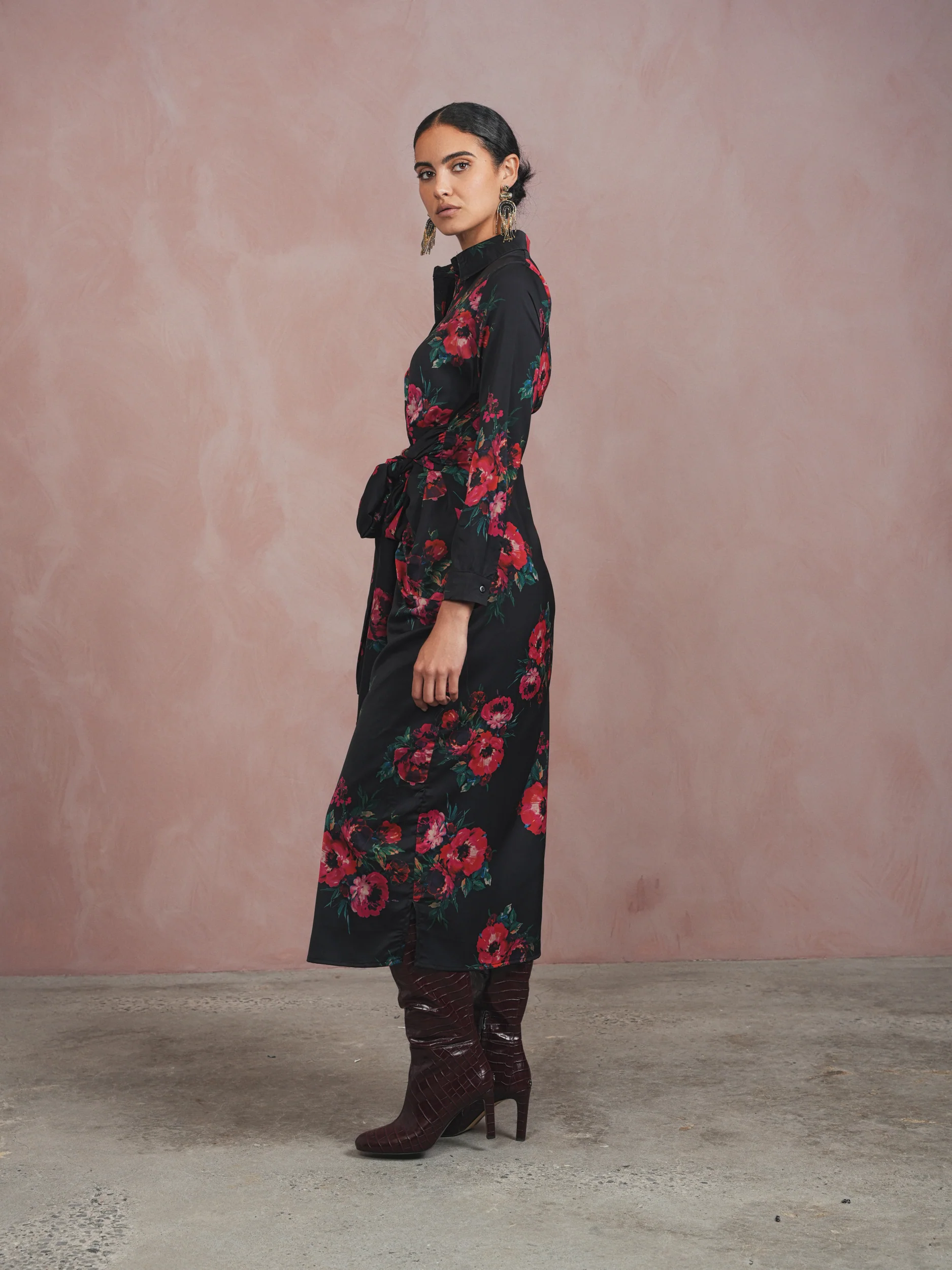 Print Tie Dress - Image 12
