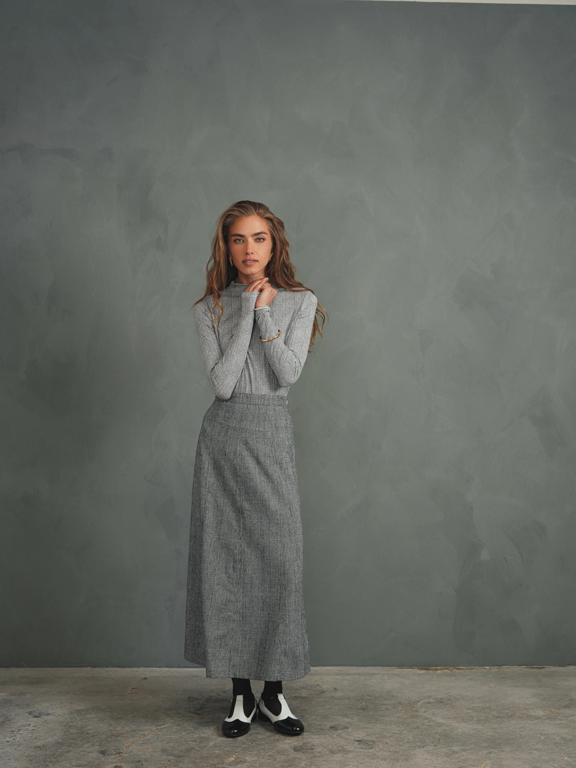 Mock Neck Print Top - Image 11