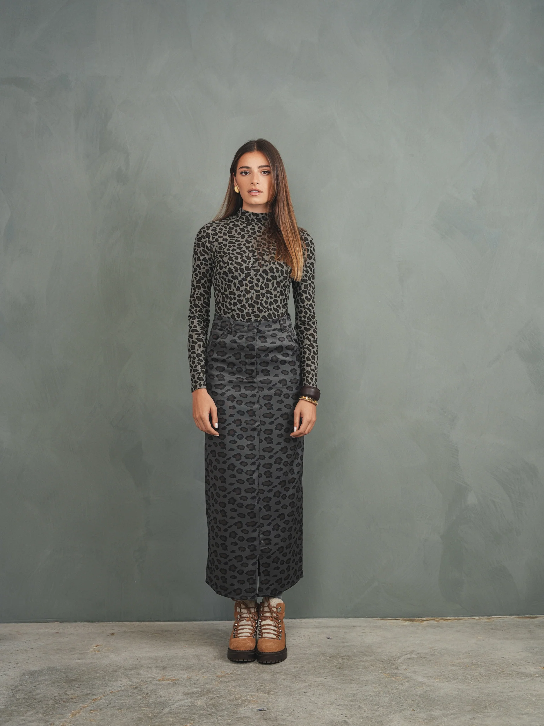 Mock Neck Print Top - Image 16