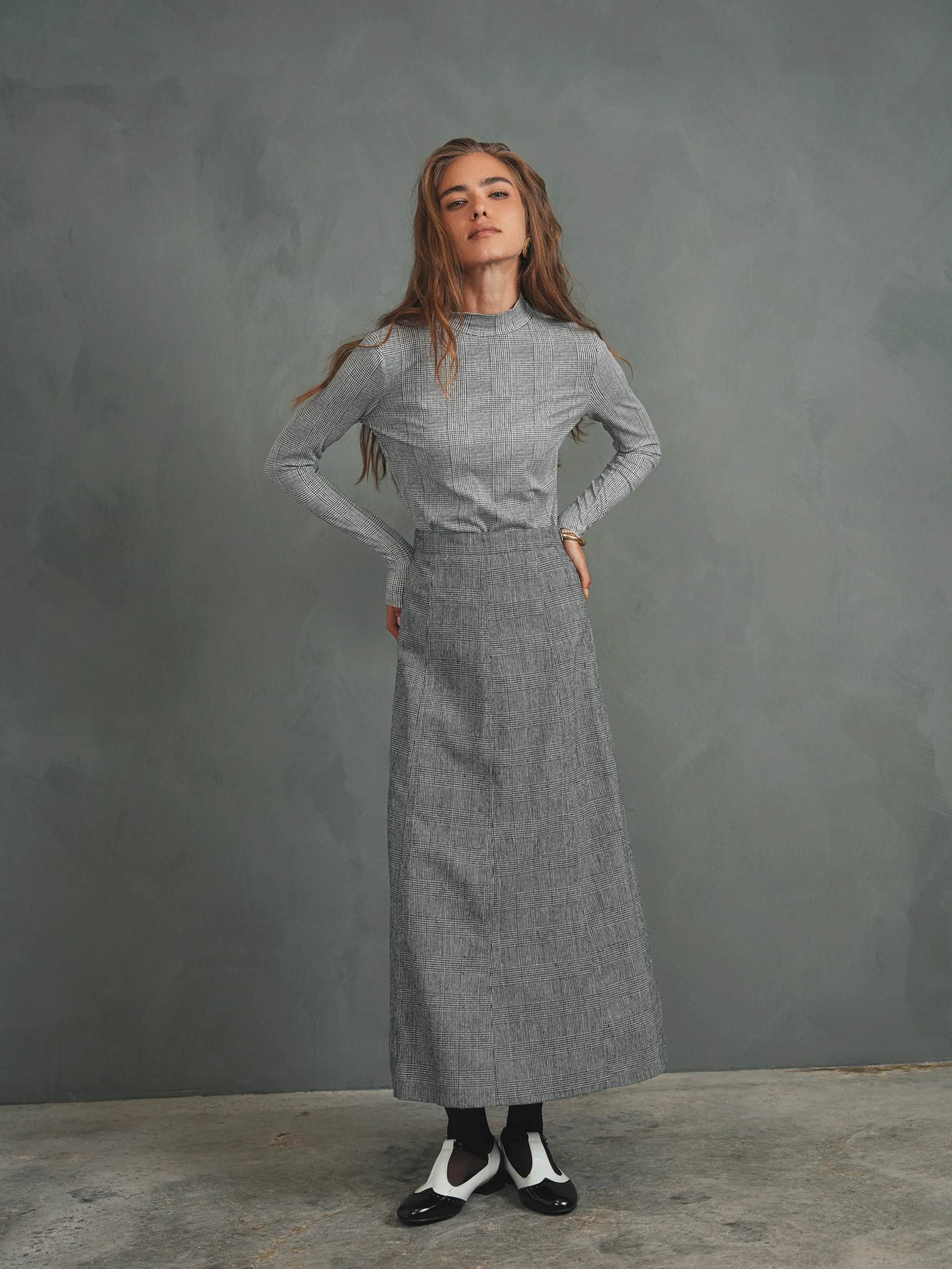 Mock Neck Print Top - Image 19