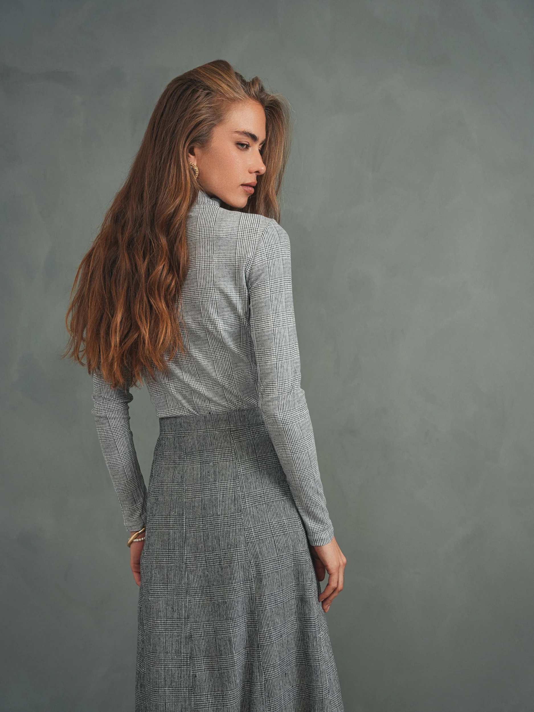 Mock Neck Print Top - Image 25