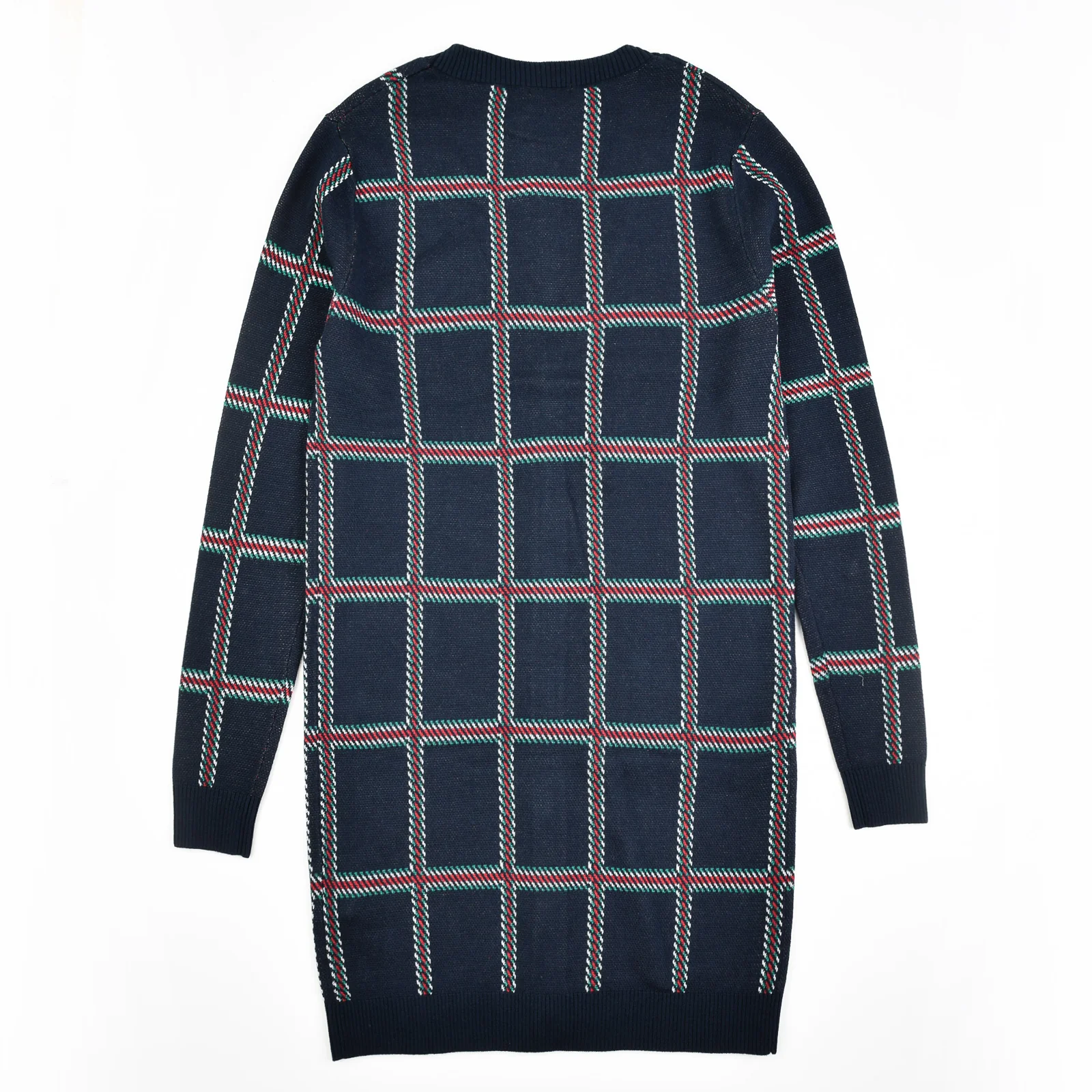 Plaid Knit Cardigan - Image 8