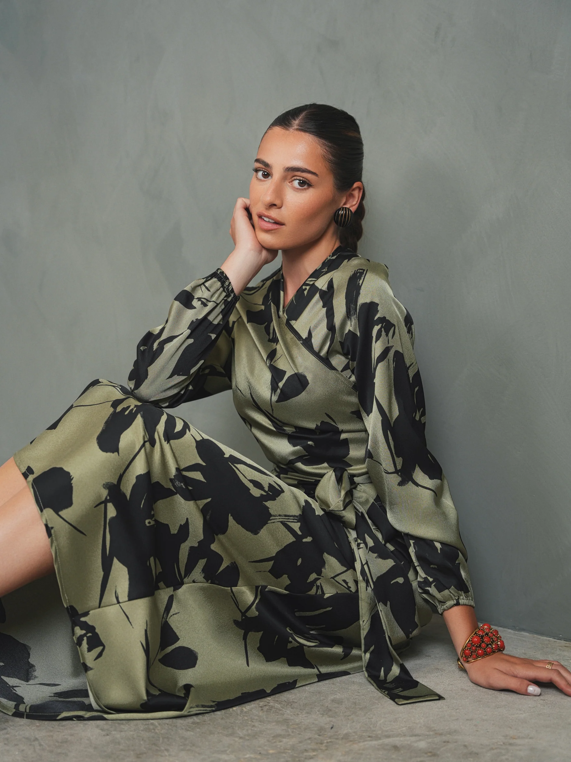 Satin Wrap Top - Image 7
