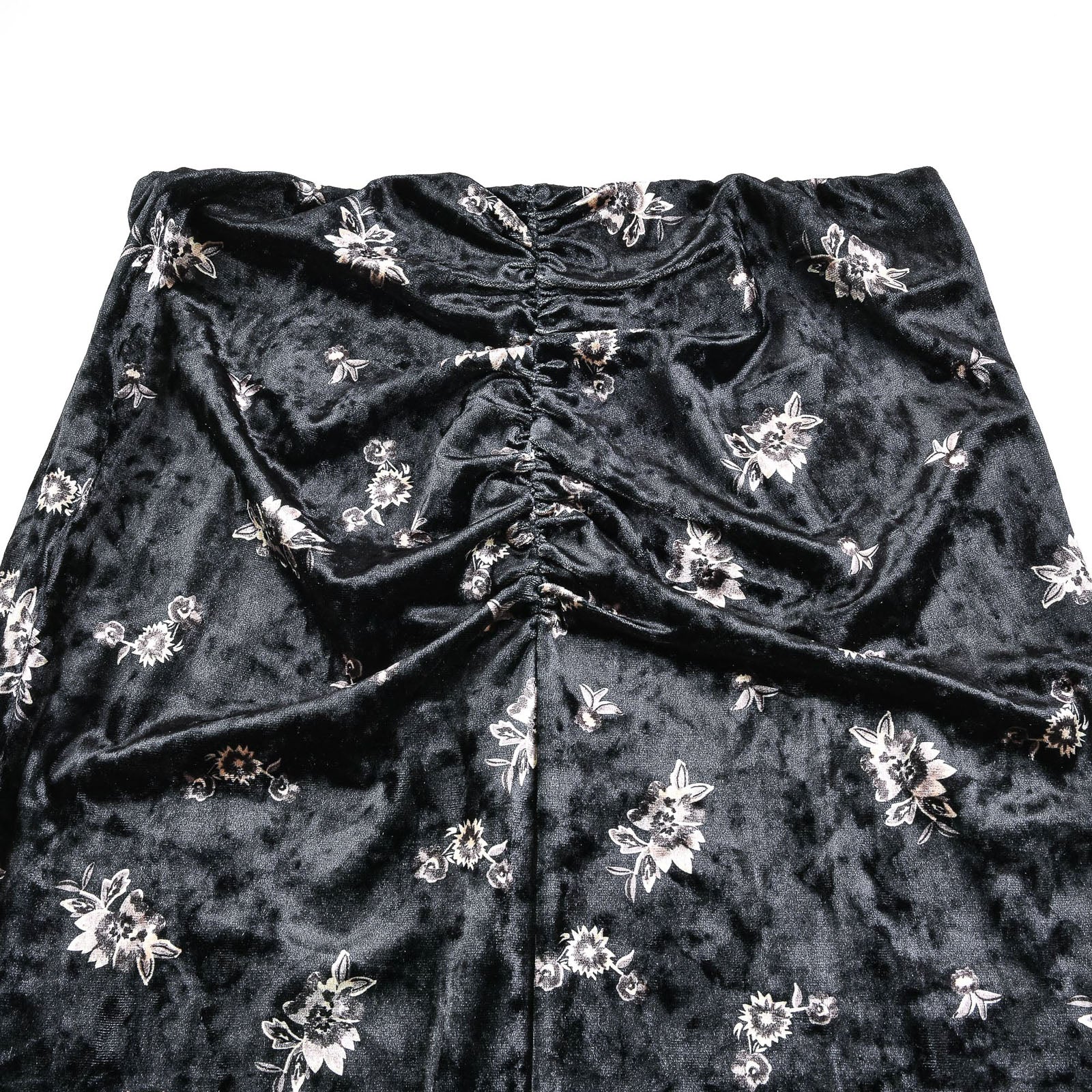 Ruched Velour Skirt - Image 7