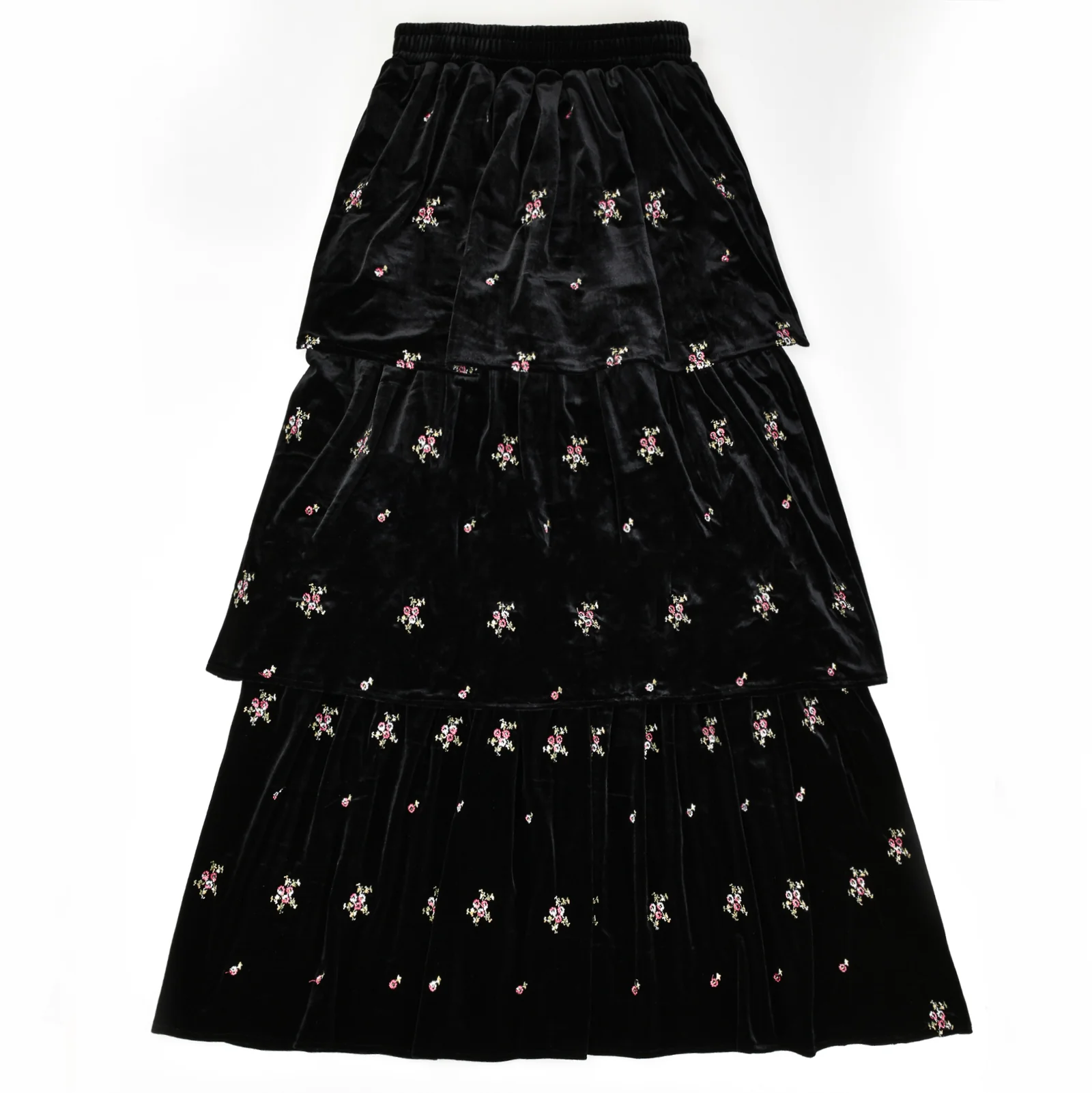 Velour Tiered Skirt - Image 15