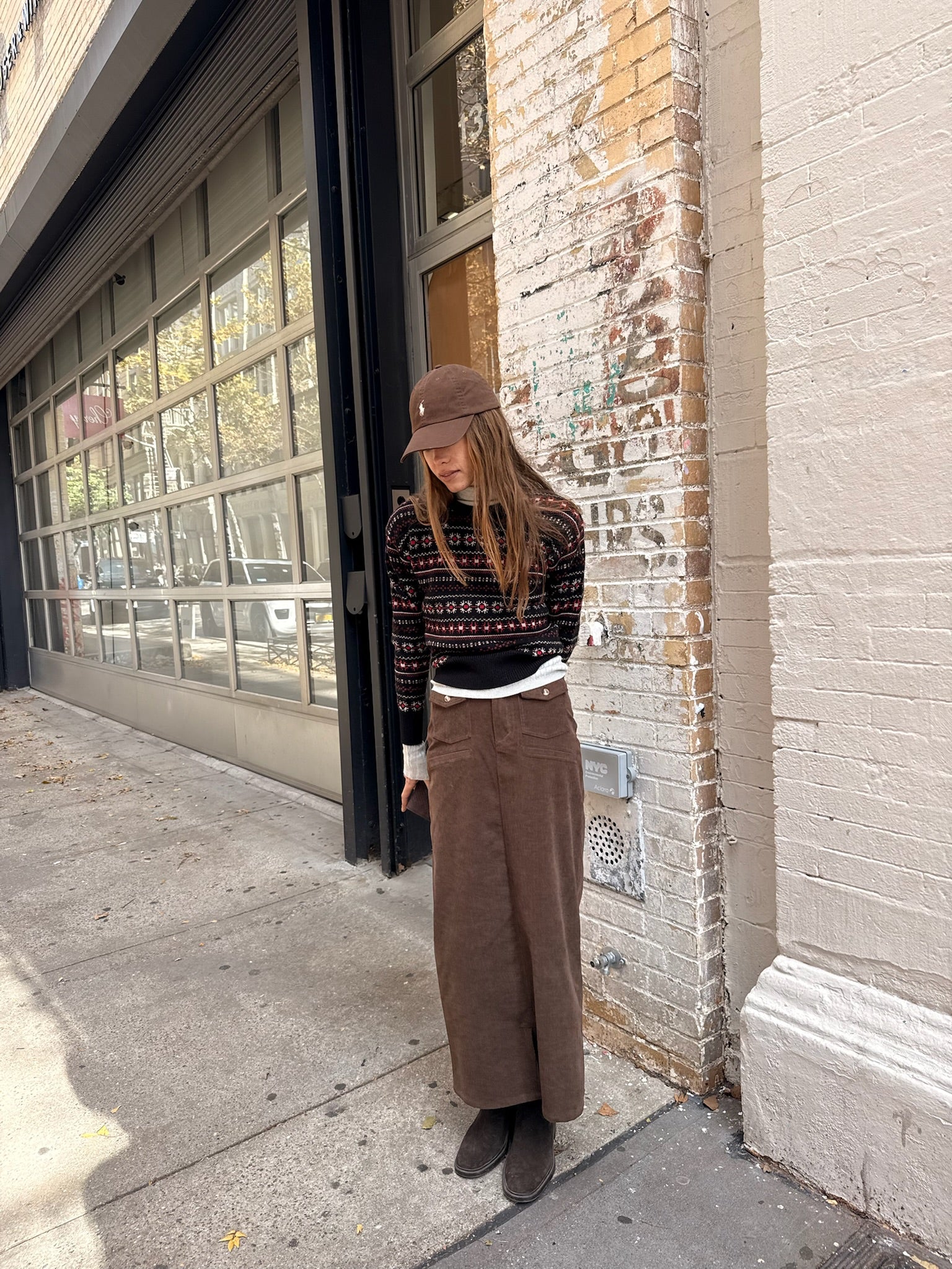 Corduroy Straight Skirt - Image 19