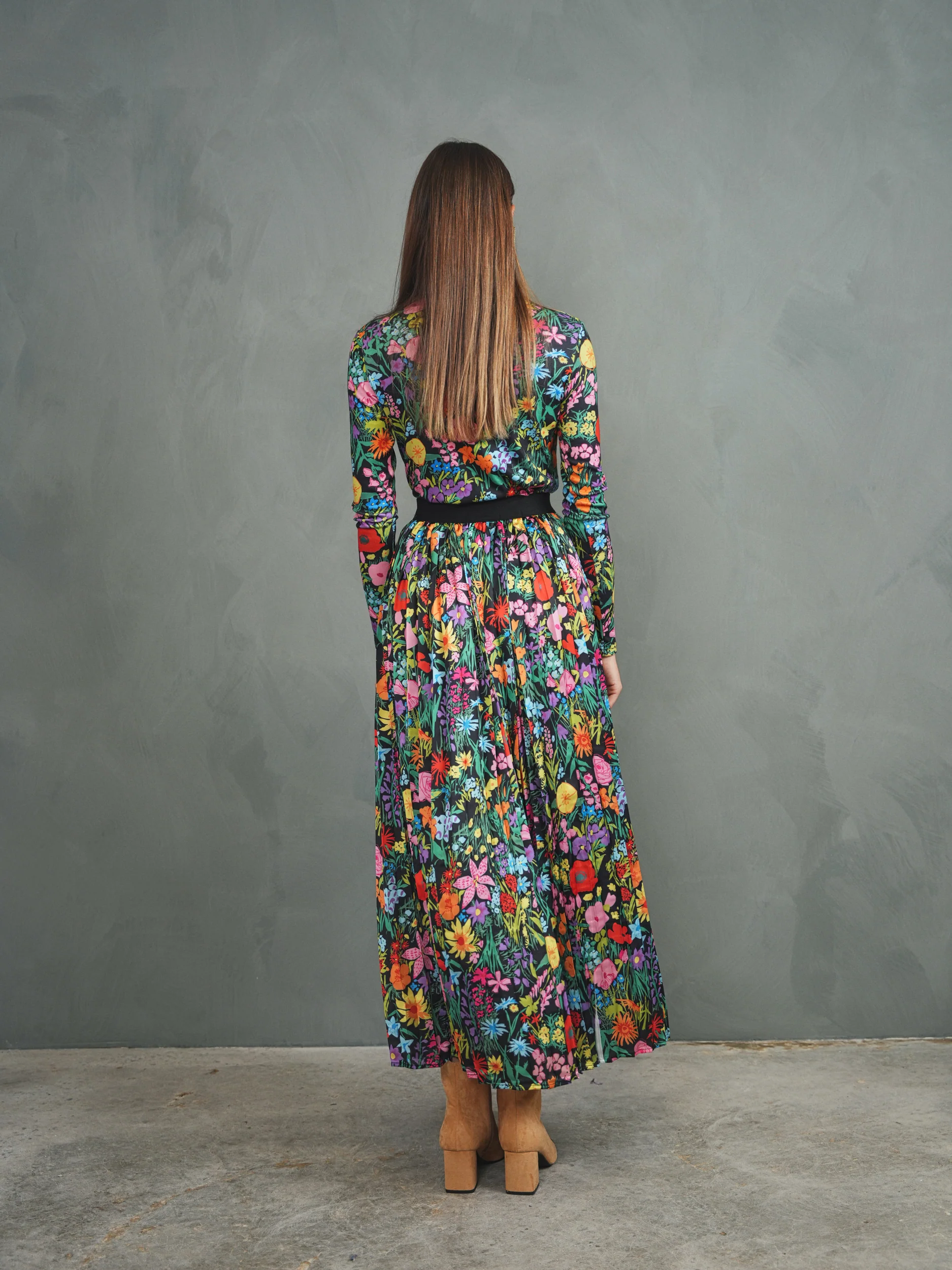 Print Pleated Skirt - Image 6