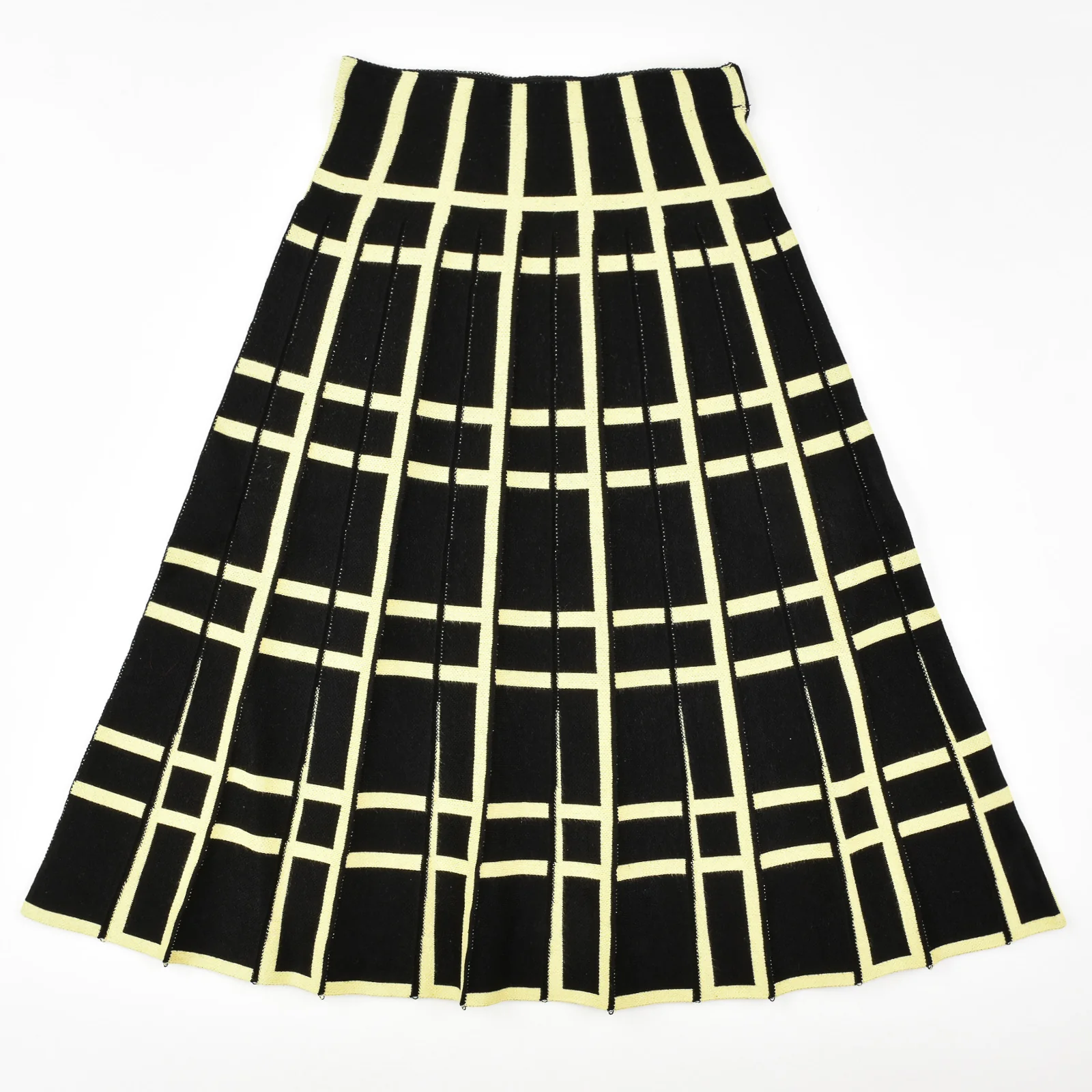 Jacquard Knit Pleated Skirt - Image 8